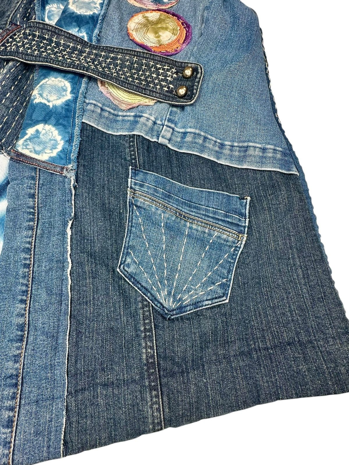 Handmade Handmade Unique Patchwork Denim Kimono Jacket Women’s Medium Size M / US 6-8 / IT 42-44 - 10 Thumbnail