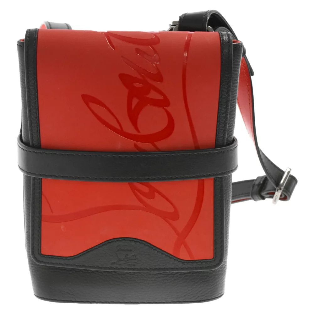 image of Christian Louboutin Shoulder Bag Leather Black/red, Women's