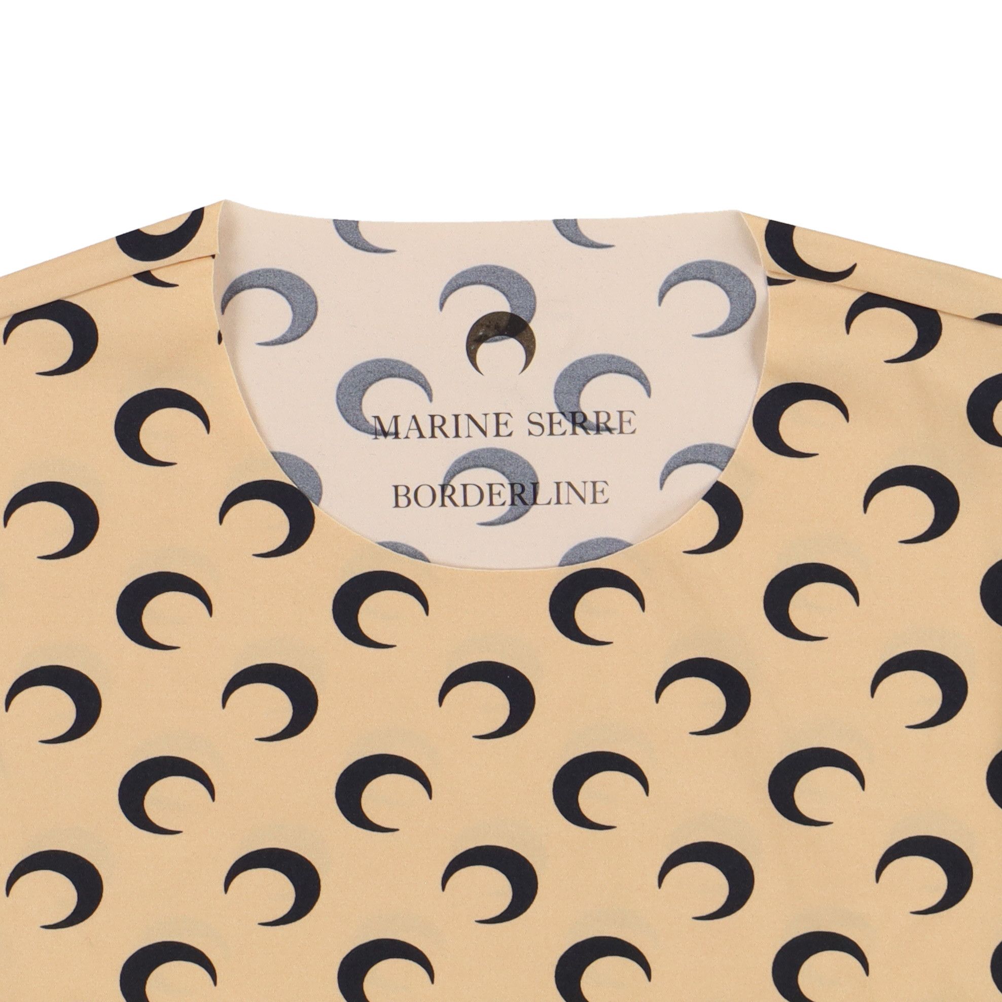 Marine Serre Tan Borderline Moon Print Second Skin Top Size L / US 10 / IT 46 - 8 Thumbnail