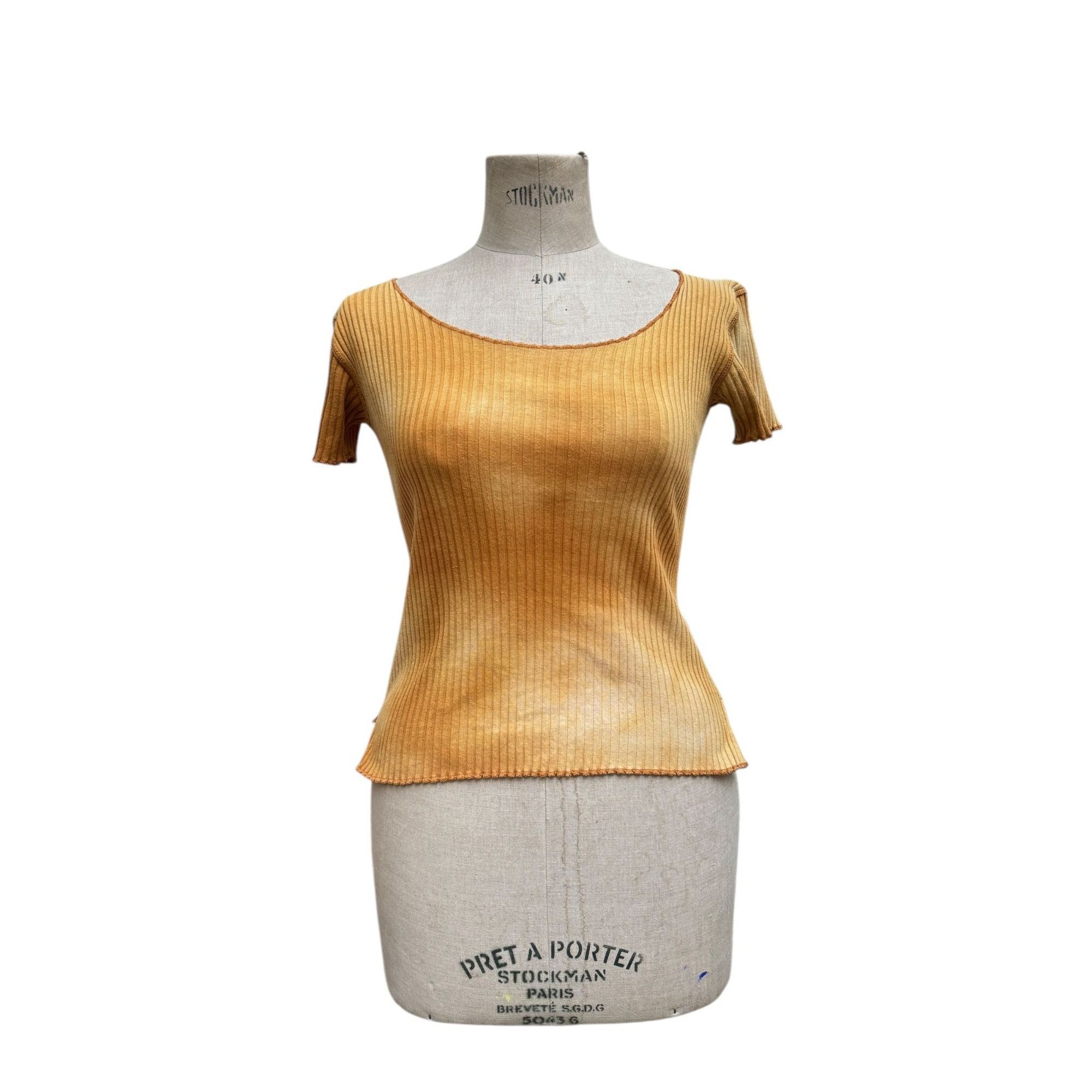 Jean Paul Gaultier Vintage Heatwave Yellow T-shirt Size L / US 10 / IT 46 - 2 Thumbnail