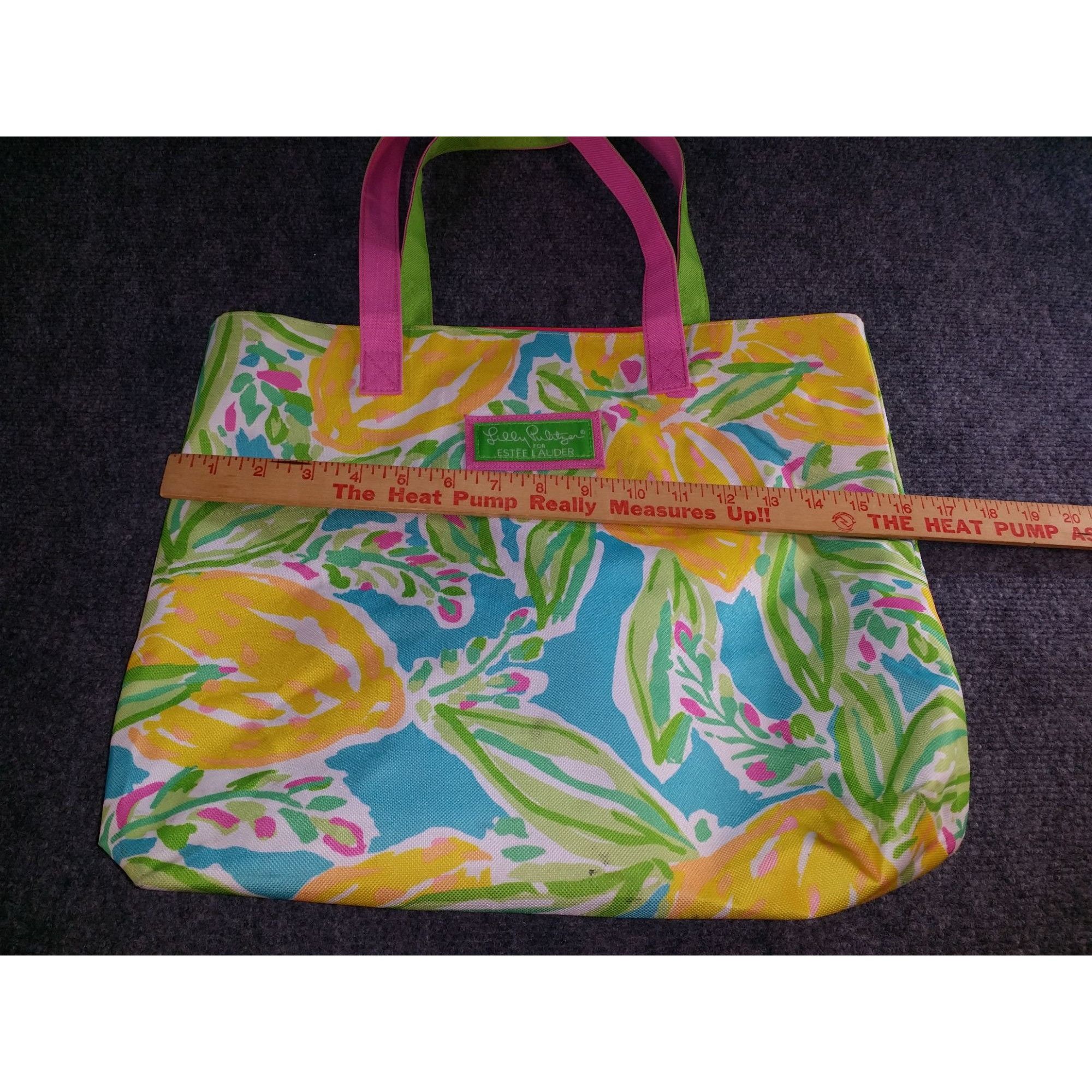 Lilly Pulitzer Lilly Pulitzer By Estee Lauder Floral Tote Bag Canvas Bag Mu Size ONE SIZE - 7 Thumbnail