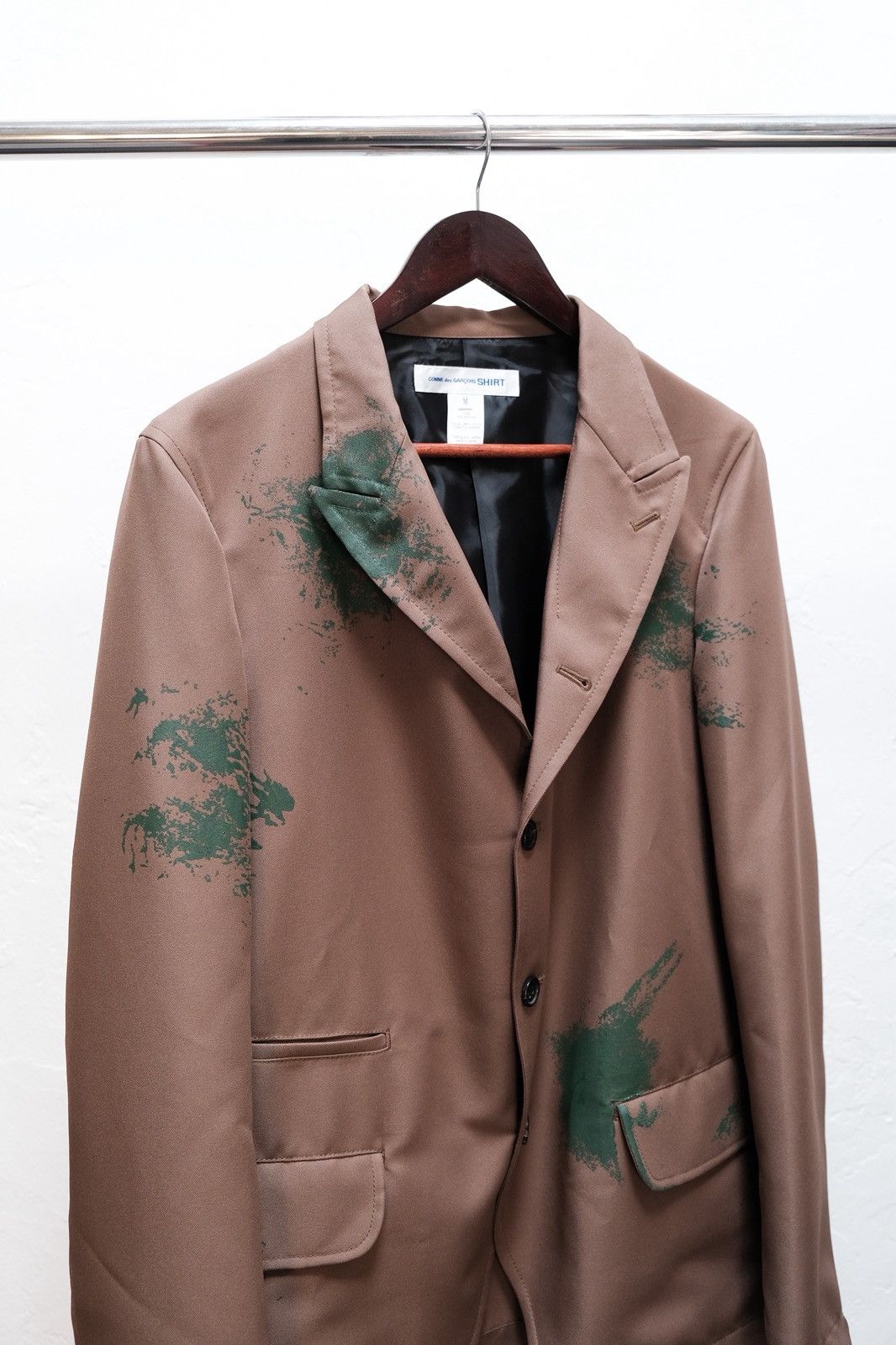 Comme des Garcons SHIRT Comme Des Garcons Shirt Woven Hand Printed Blazer Size US M / EU 48-50 / 2 - 1 Thumbnail