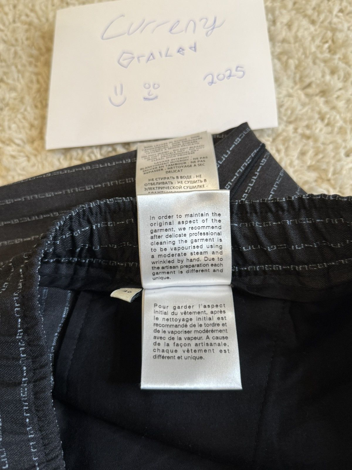 Gucci GUCCI Pintstripe Stitched Pants $1450msrp🕴️✨ Size US 29 - 21 Thumbnail