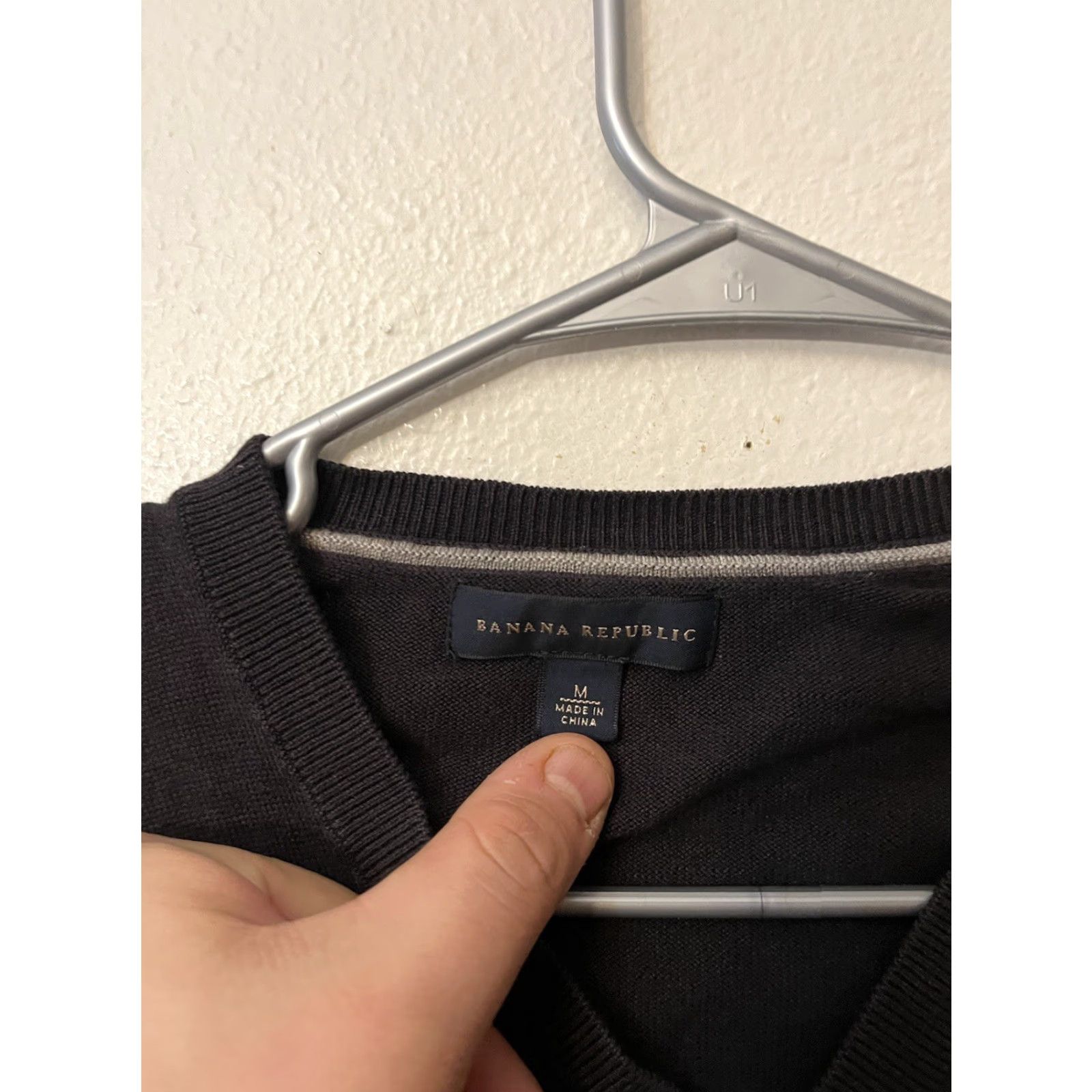 Banana Republic Banana Republic Men's V-Neck Luxury Blend Sweater Silk Cashmere Brown Medium Size US M / EU 48-50 / 2 - 3 Thumbnail