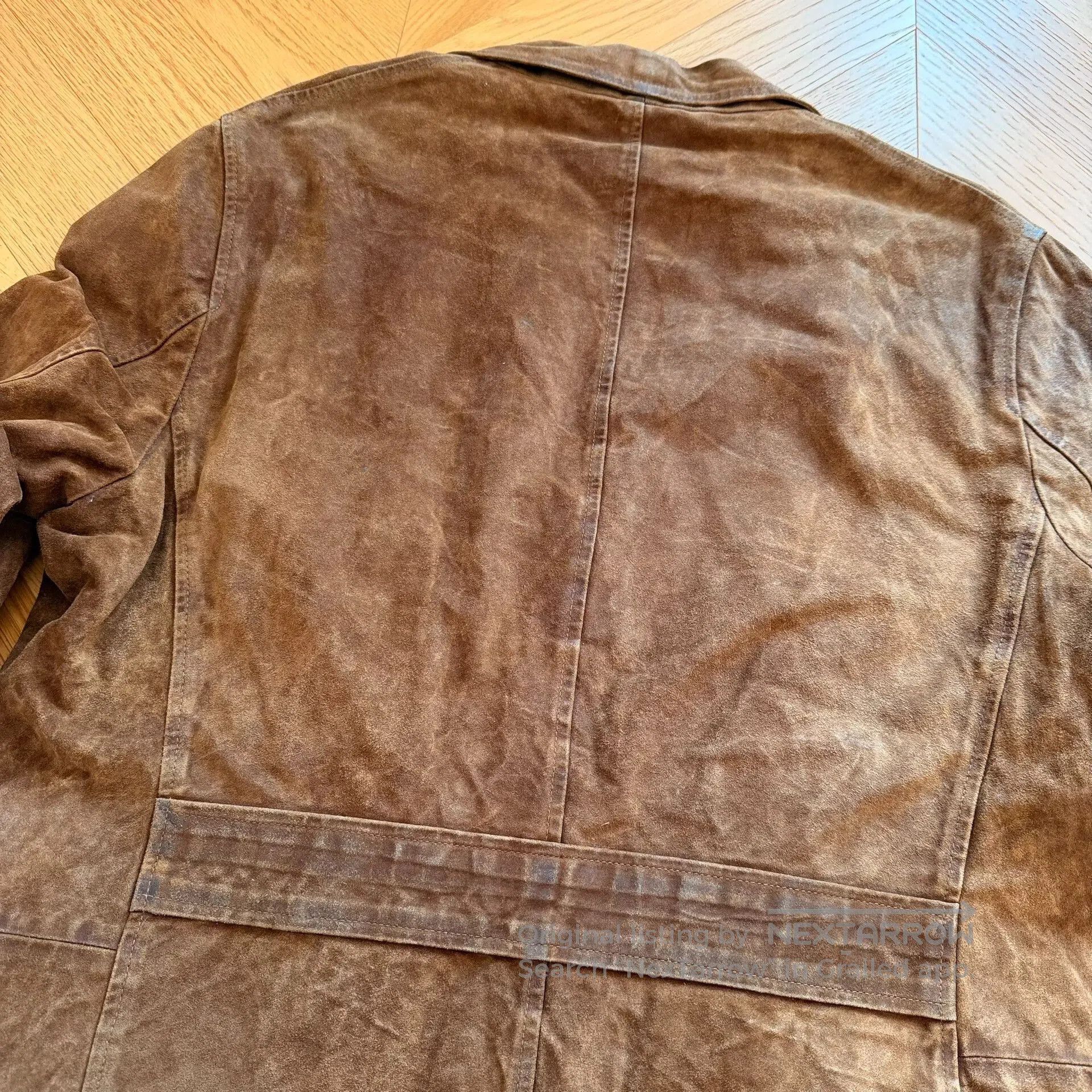 RLX Ralph Lauren Vintage Brown Leather Hunting Jacket. Size US L / EU 52-54 / 3 - 6 Thumbnail