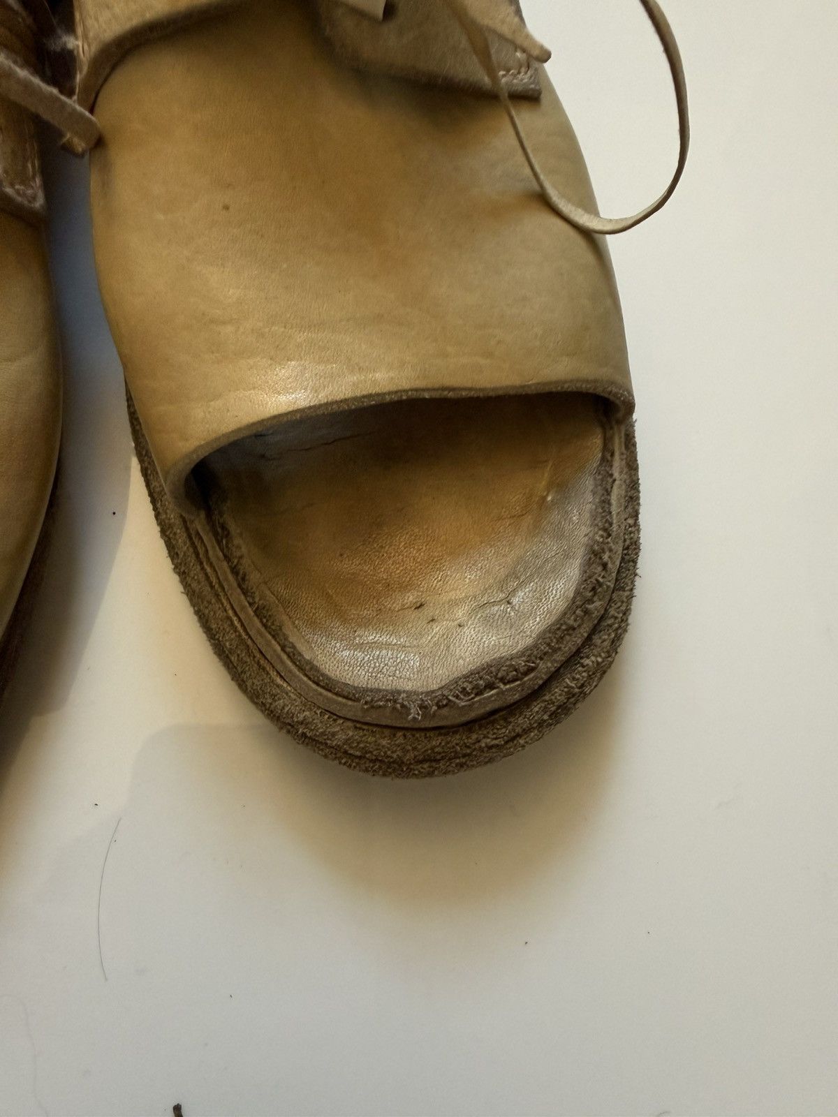 Guidi Open-Toe oxfords with wrap laces Size US 6 / IT 36 - 8 Thumbnail