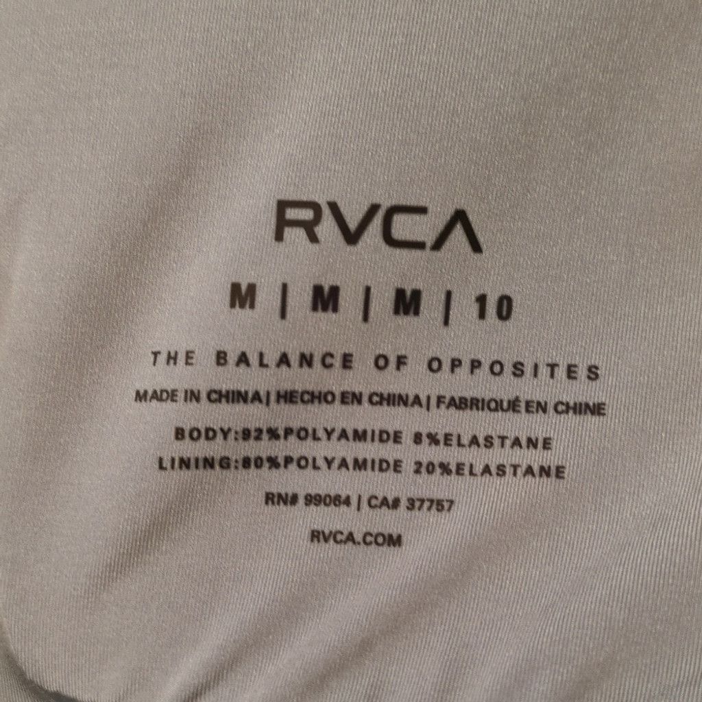 RVCA Rvca Blue Wide Rib 2-Way Bandeau Bikini Top Size M/10 Size ONE SIZE - 7 Thumbnail