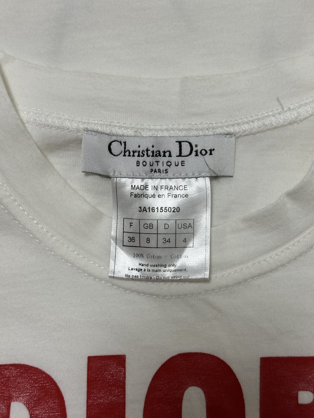 Dior CHRISTIAN DIOR S/S 2003 "DIOR THE LATEST BLONDE" T-Shirt Size XS / US 0-2 / IT 36-38 - 5 Thumbnail