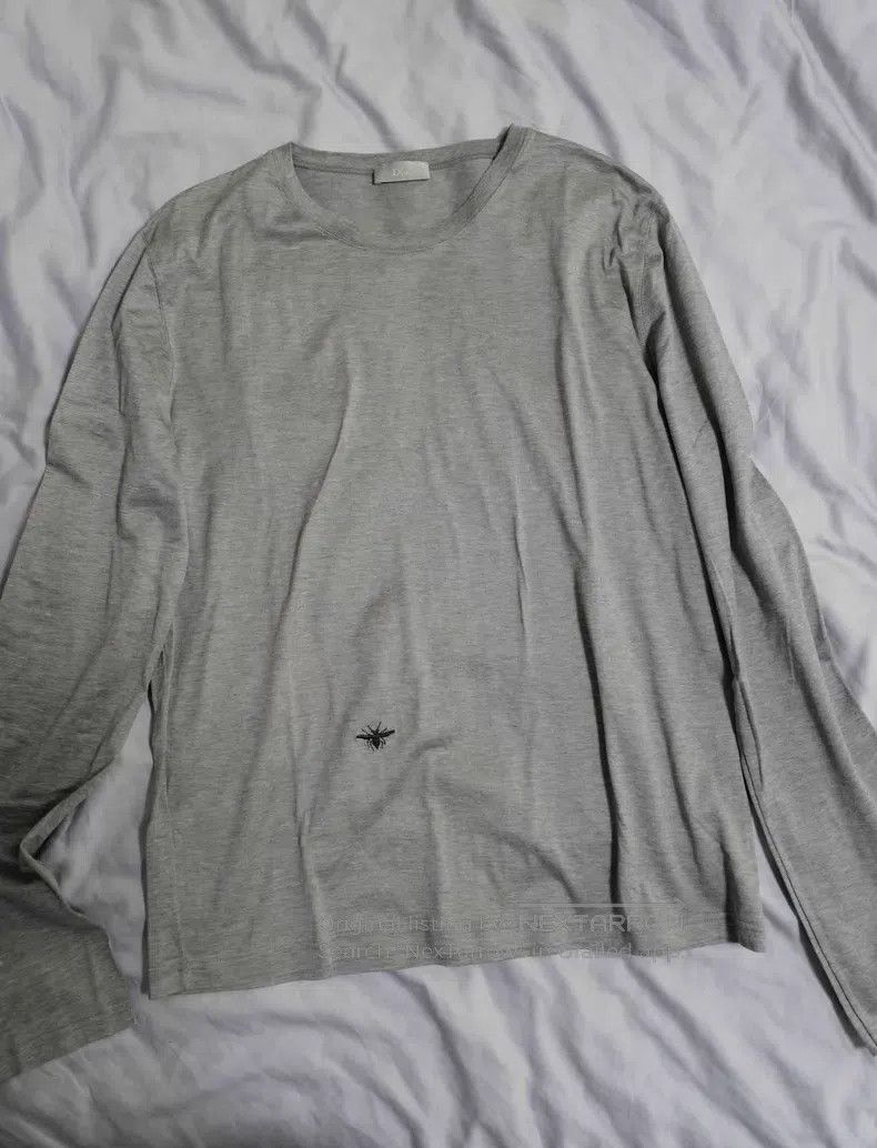 Dior Dior Embroidered combed cotton long-sleeve T-shirt Size US S / EU 44-46 / 1 - 1 Thumbnail