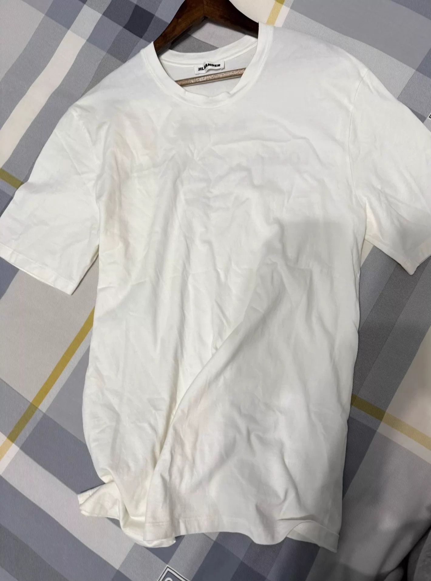 Jil Sander Jil Sander White Oversized Unisex Slogan T-Shirt Size US M / EU 48-50 / 2 - 2 Thumbnail