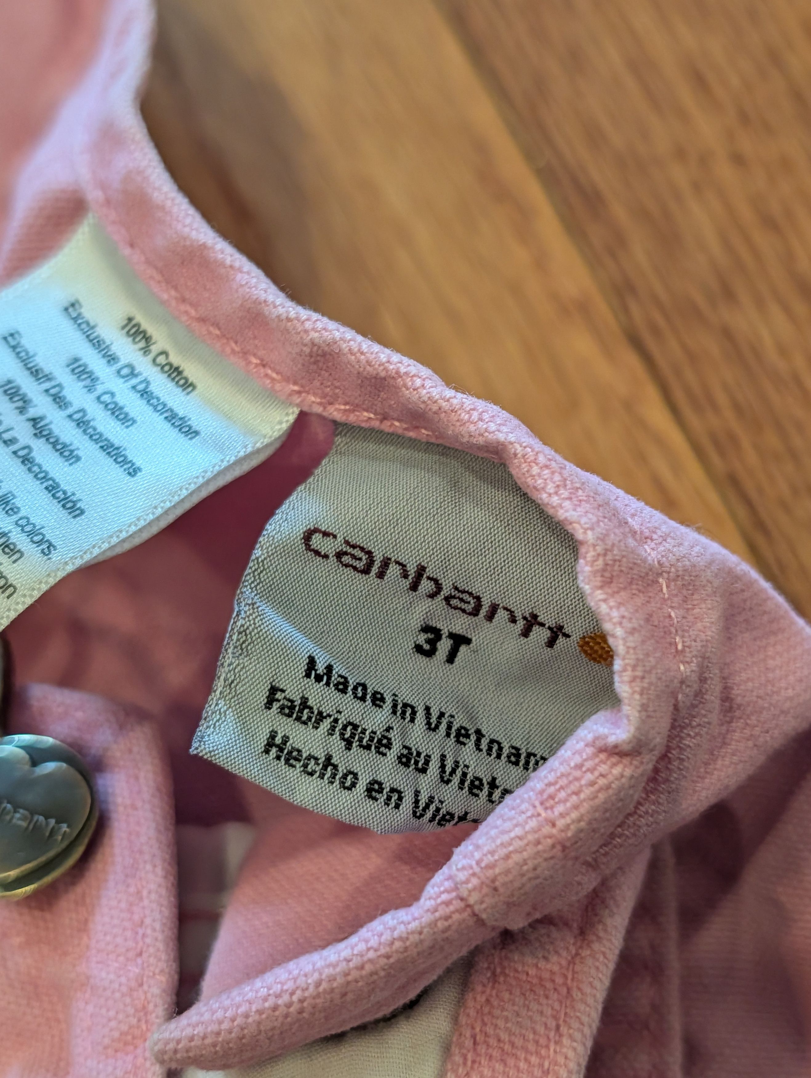 Carhartt Carhartt Toddler Canvas Overalls 3T Duck Canvas Heart Button Size 24" / US 00 / IT 34 - 4 Thumbnail