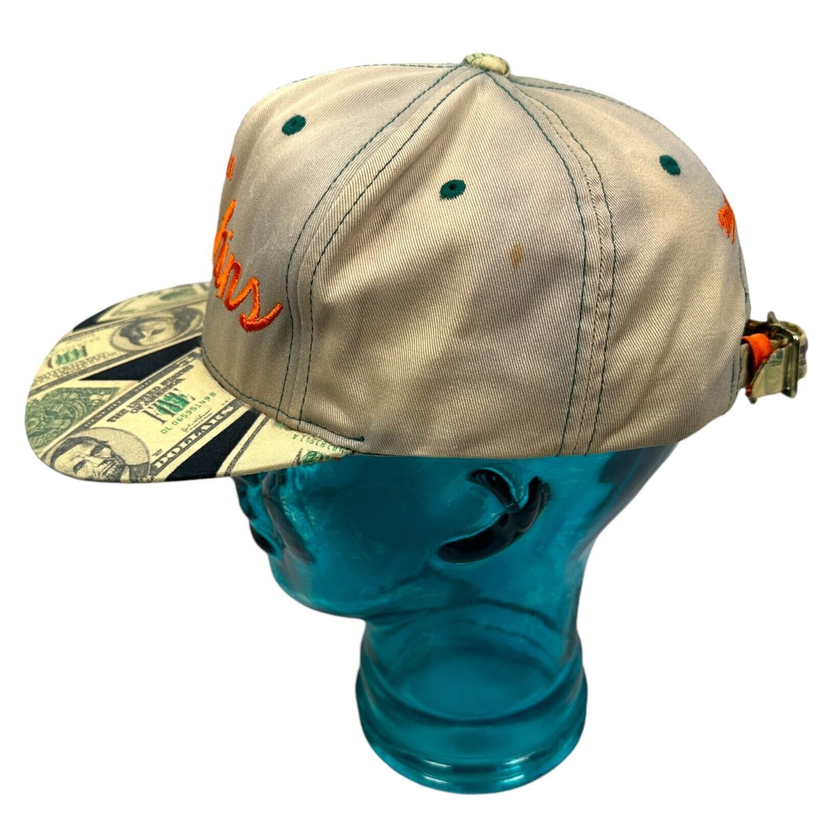 Mitchell & Ness Mitchell & Ness Miami Dolphins Retro Strapback Hat NFL Size ONE SIZE - 2 Thumbnail