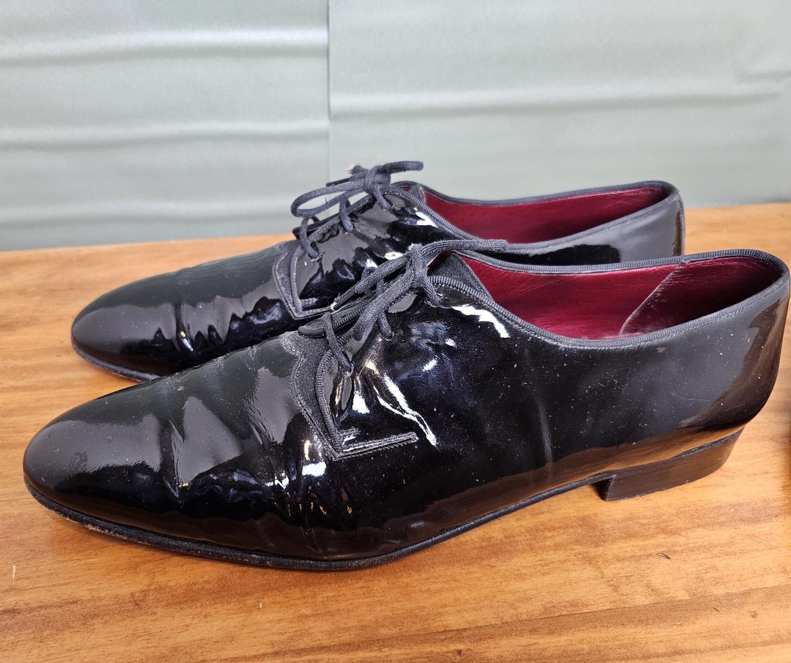 Bally Black Patent Leather Oxfords - Classic Elegance Shoes, Men's (Size 13)