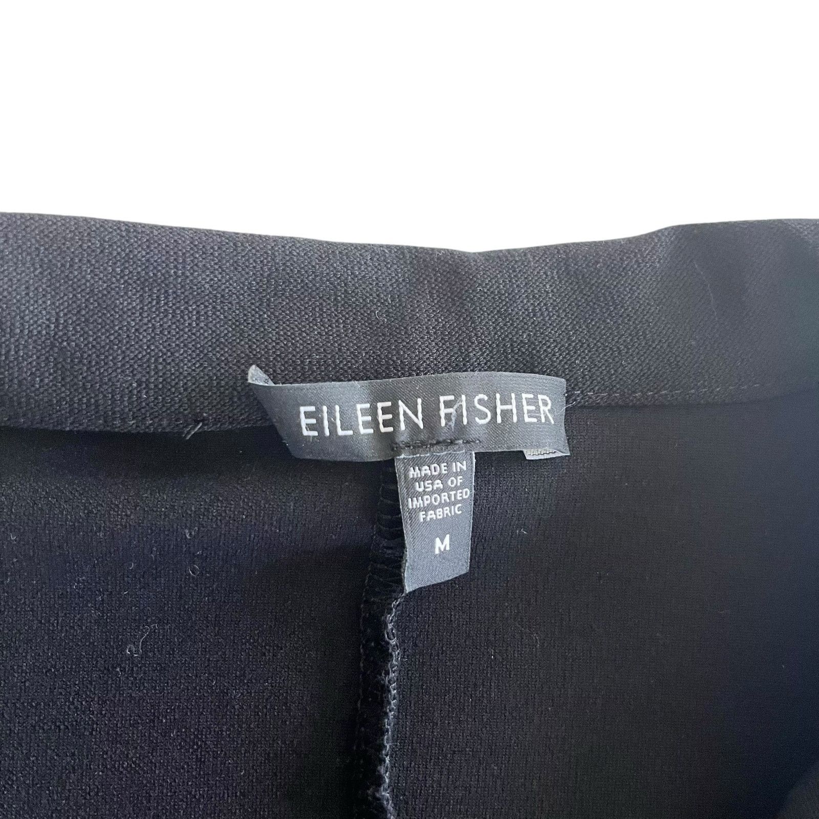 Eileen Fisher Eileen Fisher Black Single Breasted Viscose Blazer Jacket Size M / US 6-8 / IT 42-44 - 5 Thumbnail