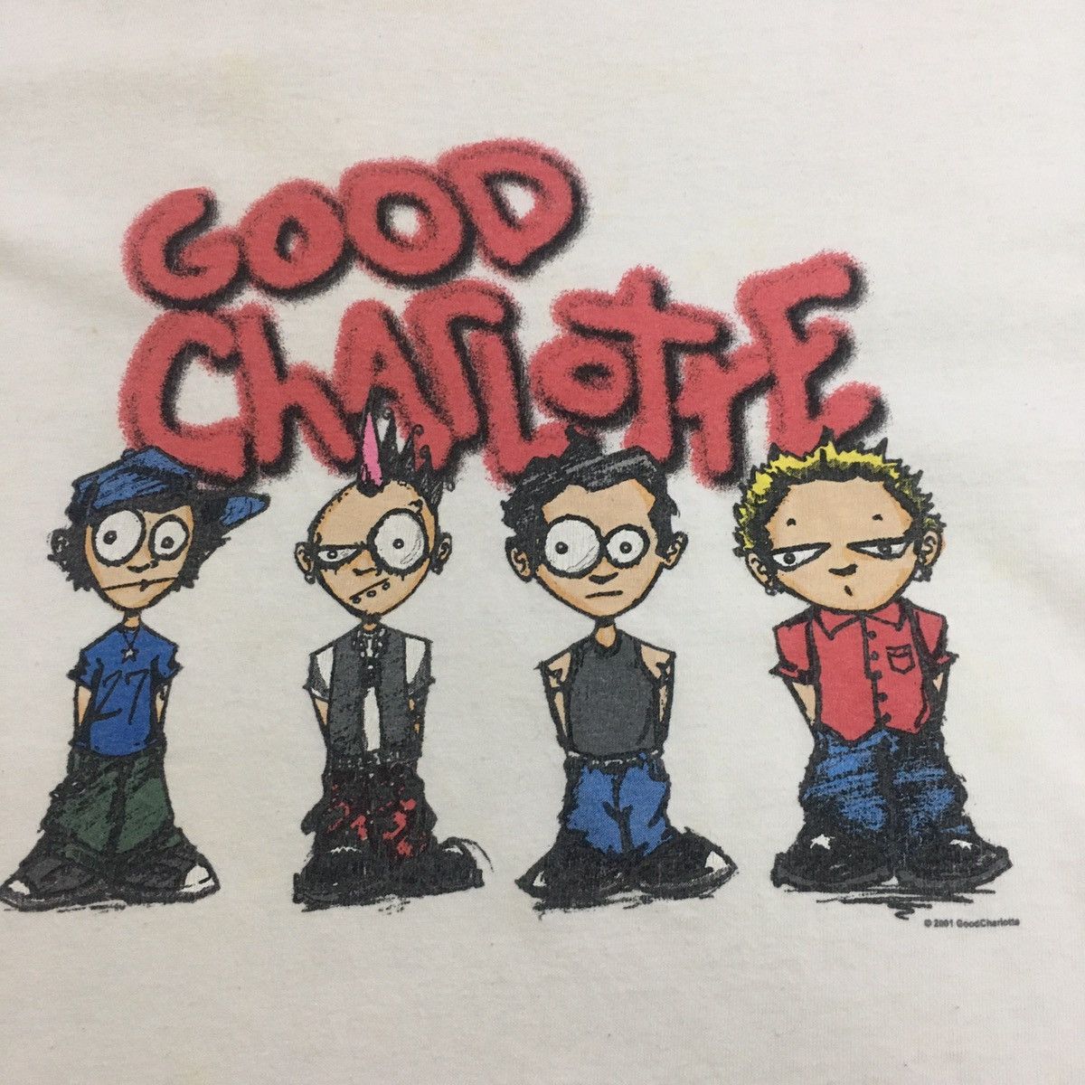 Band Tees × Gildan × Vintage Vintage 2001 Good Charlotte Tee Size US XL / EU 56 / 4 - 3 Thumbnail