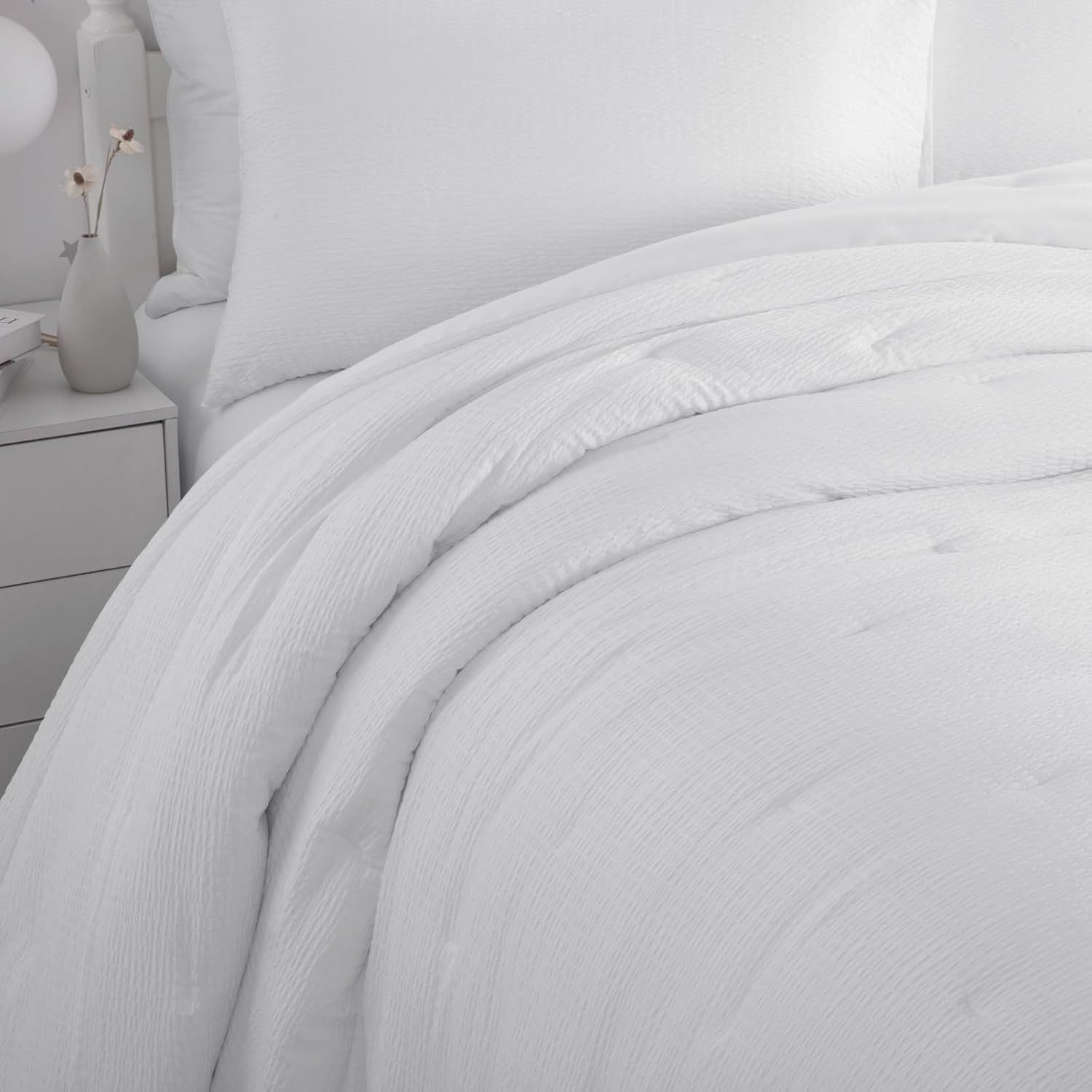 Other HOMBYS 3 Piece Seersucker Oversized King Comforter Set Size ONE SIZE - 4 Thumbnail