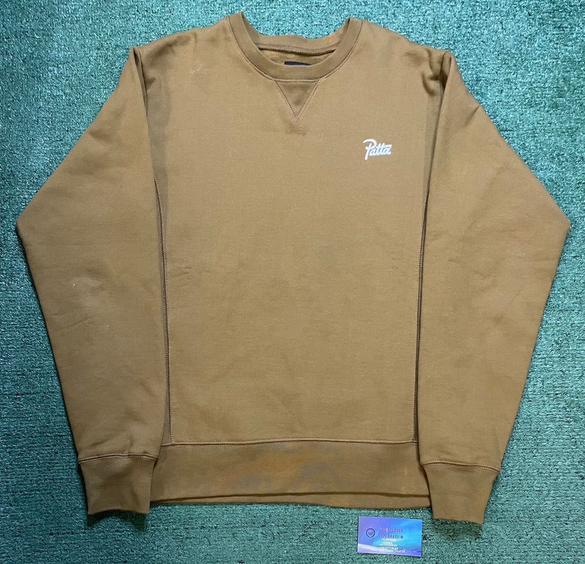 Patta Patta embroidered mustard crewneck Size US M / EU 48-50 / 2 - 1 Thumbnail