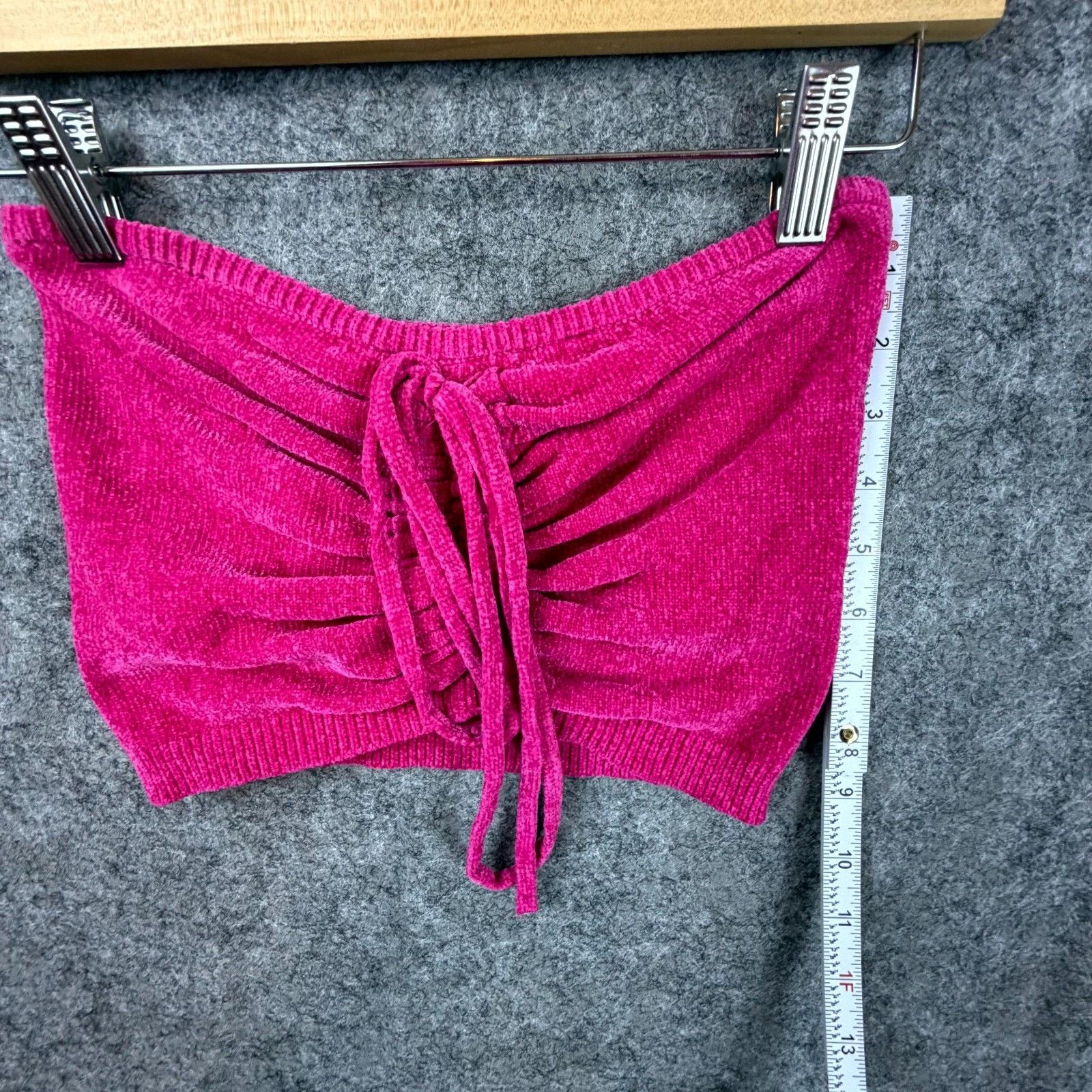 Urban Outfitters Urban Outfitters Tube Top XS Hot Pink Chenille Y2K Baddie Size XS / US 0-2 / IT 36-38 - 4 Thumbnail