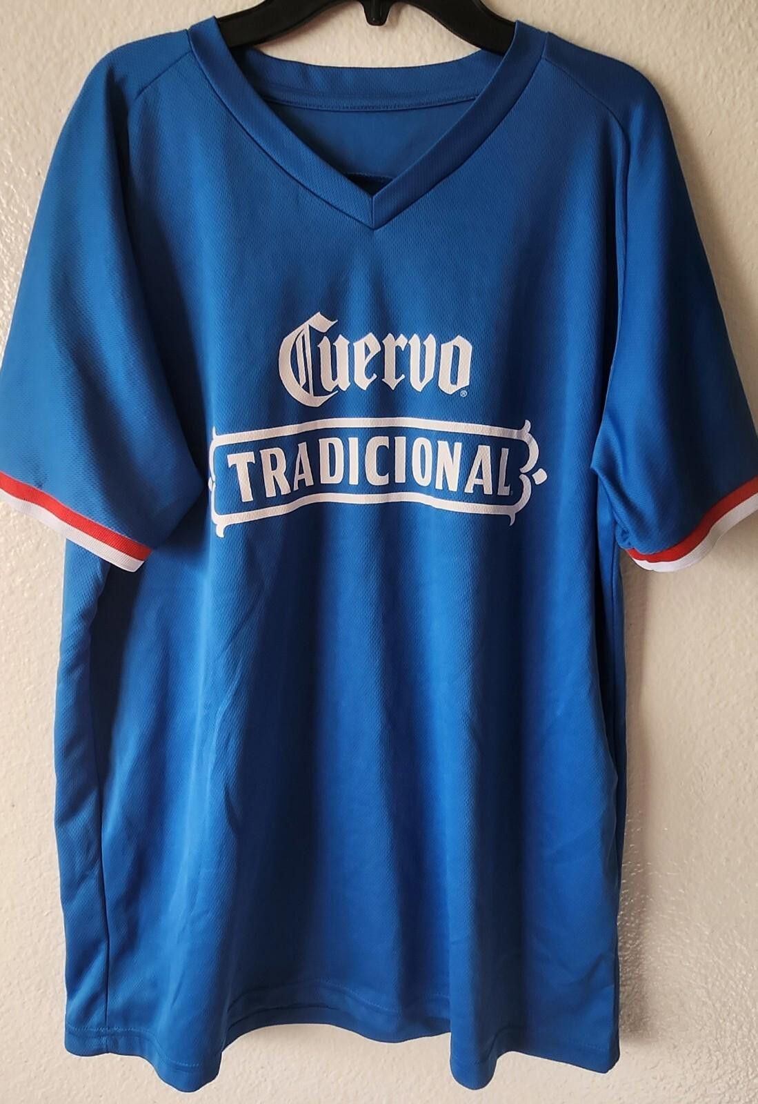 Designer Jose Cuervo Tequila Blue Soccer Jersey T-Shirt Mens XL Size US XL / EU 56 / 4 - 1 Thumbnail