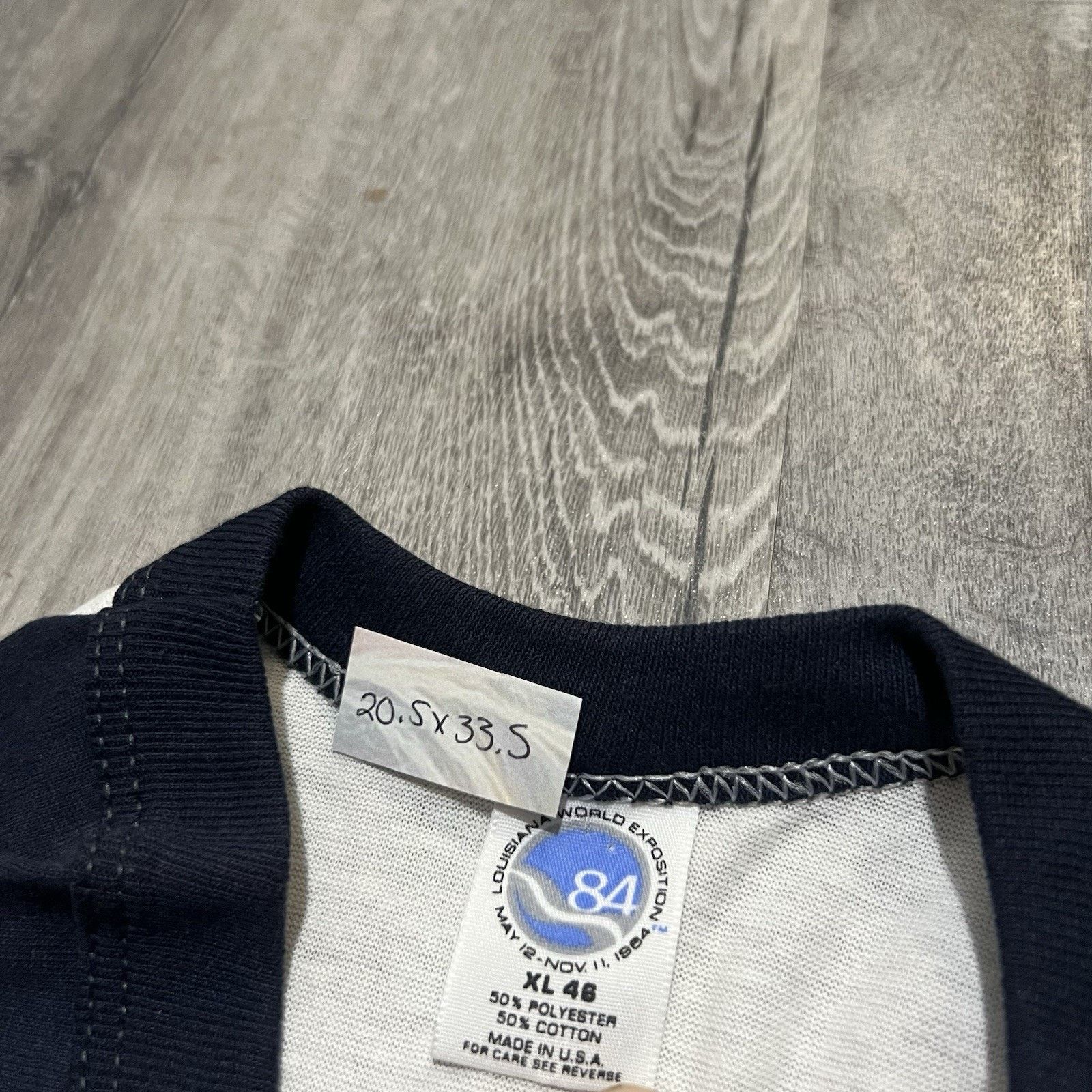 Other VTG 1984 Louisiana World Exposition 3/4 Sleeve Jersey Shirt Size US XL / EU 56 / 4 - 4 Thumbnail