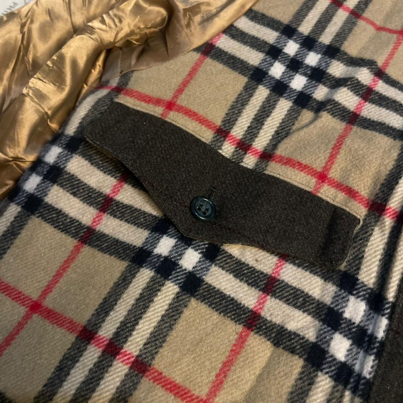 Burberry VINTAGE Burberry coat nova check virgin wool green olive Size US L / EU 52-54 / 3 - 9 Thumbnail