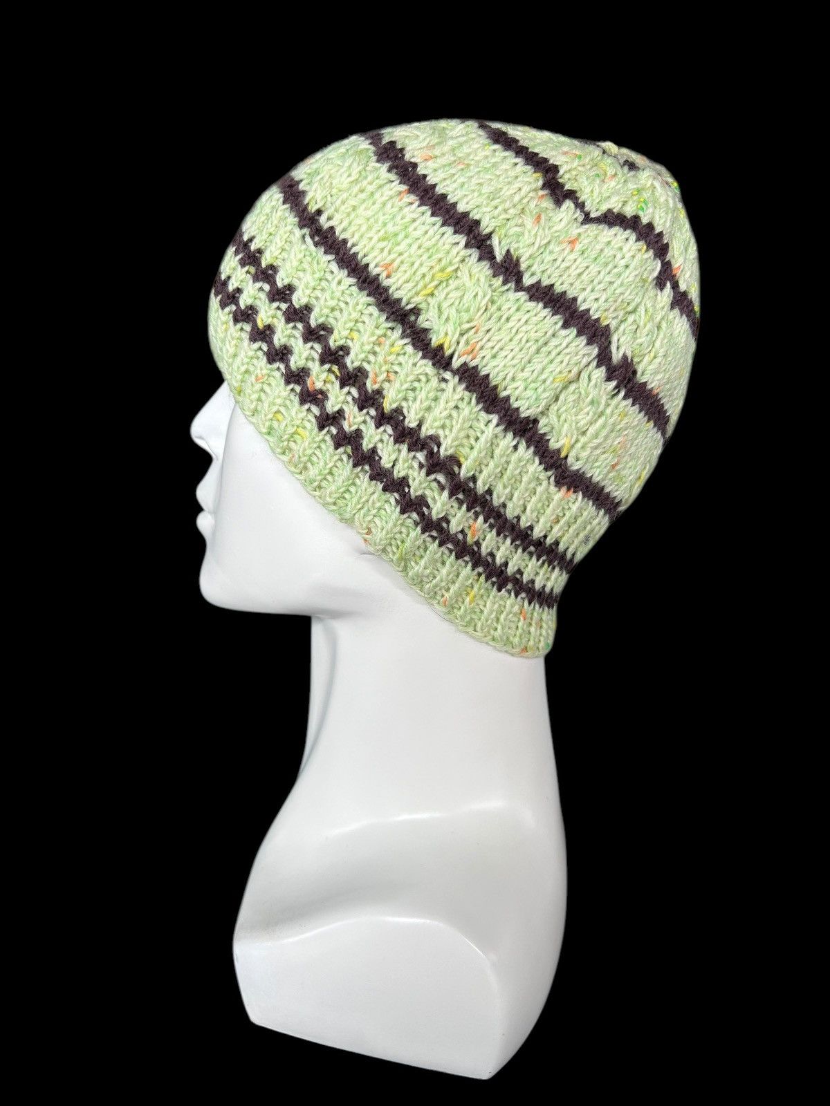 Japanese Brand × Kapital × Vintage Crochet Knitted Handmade Rare Beanie Hats ☠️☠️ Size ONE SIZE - 3 Thumbnail