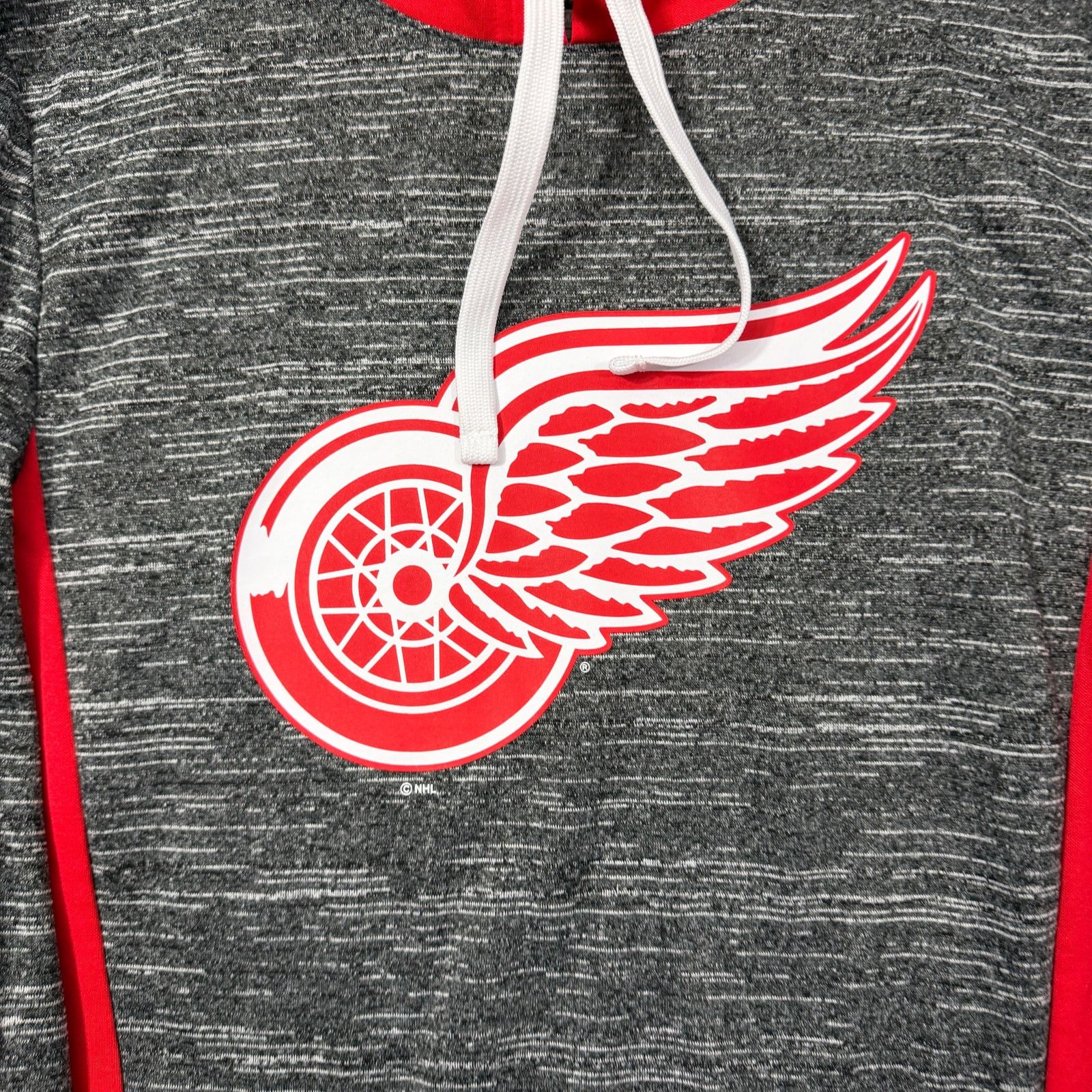 Vintage Fanatics Detroit Red Wings Hoodie Men's Medium Gray Red Size US M / EU 48-50 / 2 - 3 Thumbnail