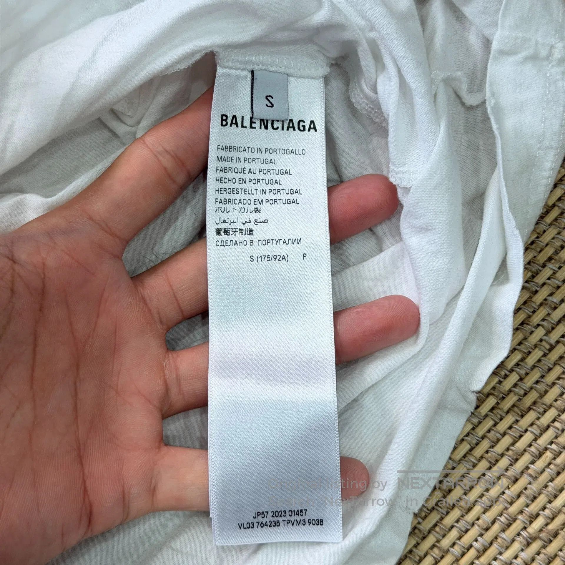 Balenciaga Balenciaga Vintage White Short Sleeve T-Shirt. Size US S / EU 44-46 / 1 - 6 Thumbnail