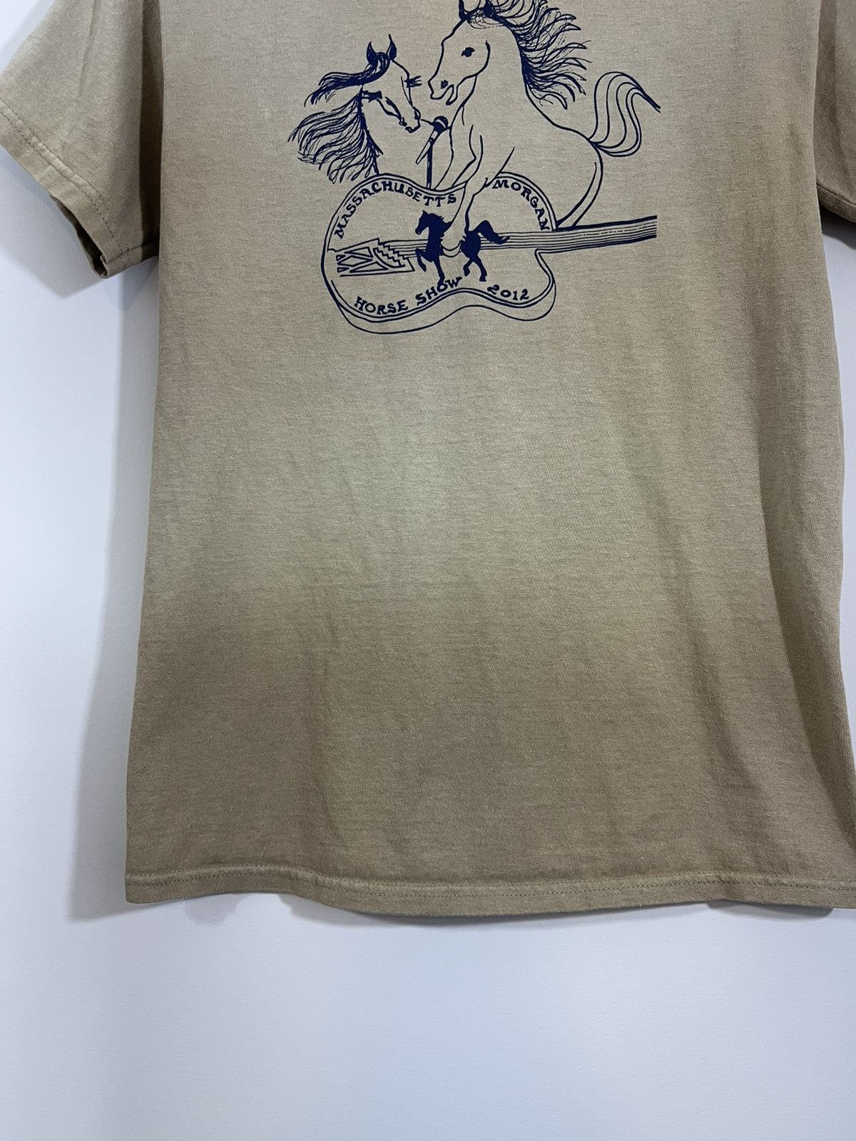 Vintage Sun Faded Morgan Horse Show Distressed 2000s Tee Size US S / EU 44-46 / 1 - 7 Thumbnail