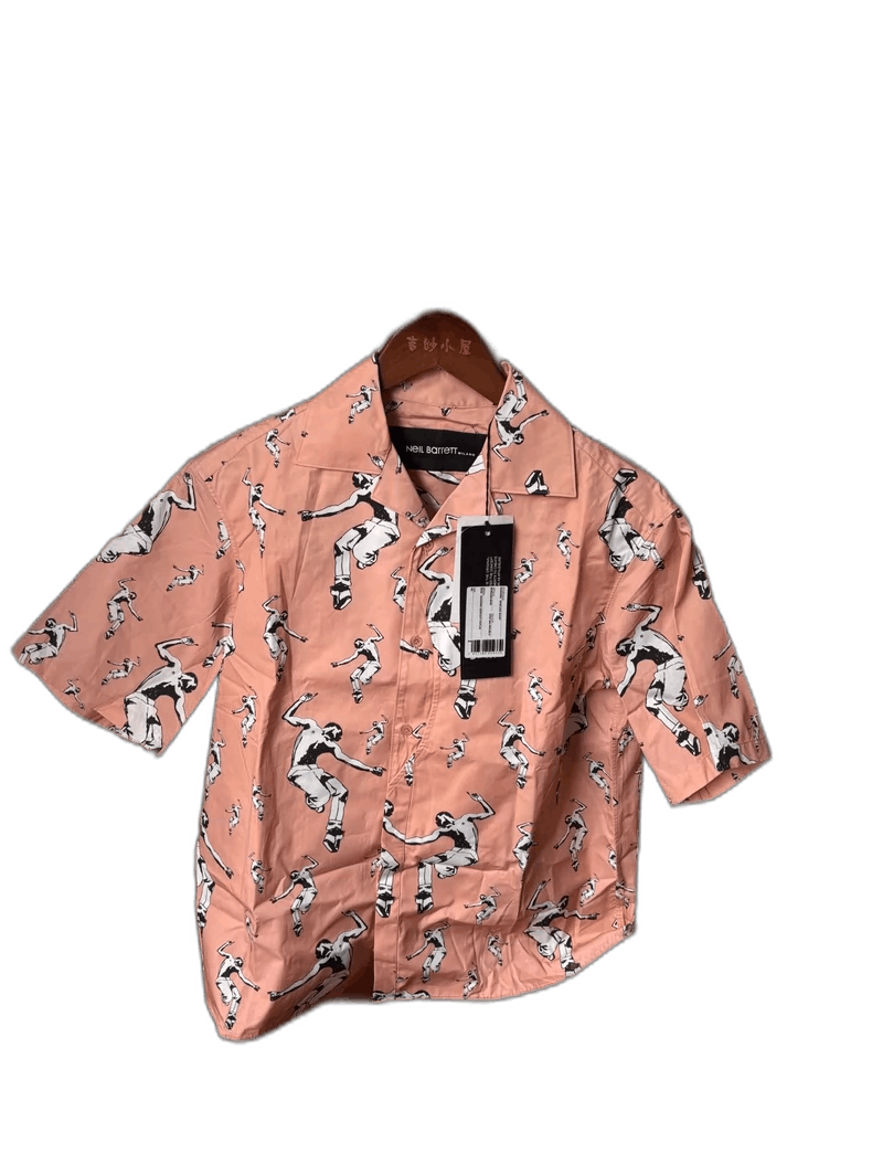 Neil Barrett Neil Barrett Short Sleeve Shirt Made in Italy Size US XS / EU 42 / 0 - 1 Thumbnail
