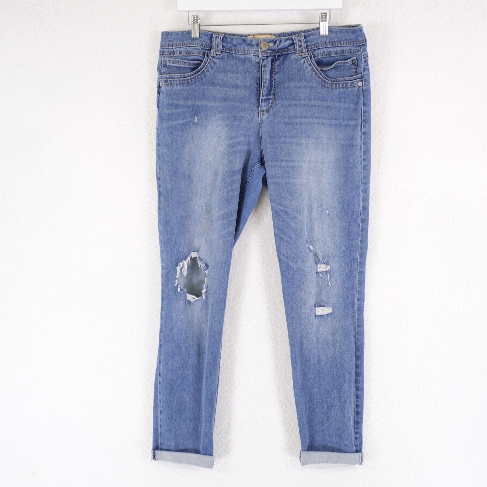 Designer Democracy Freedom Jegging Light Blue Denim Jeans Size 14 35/ Size 36" / US 14 / IT 50 - 1 Thumbnail