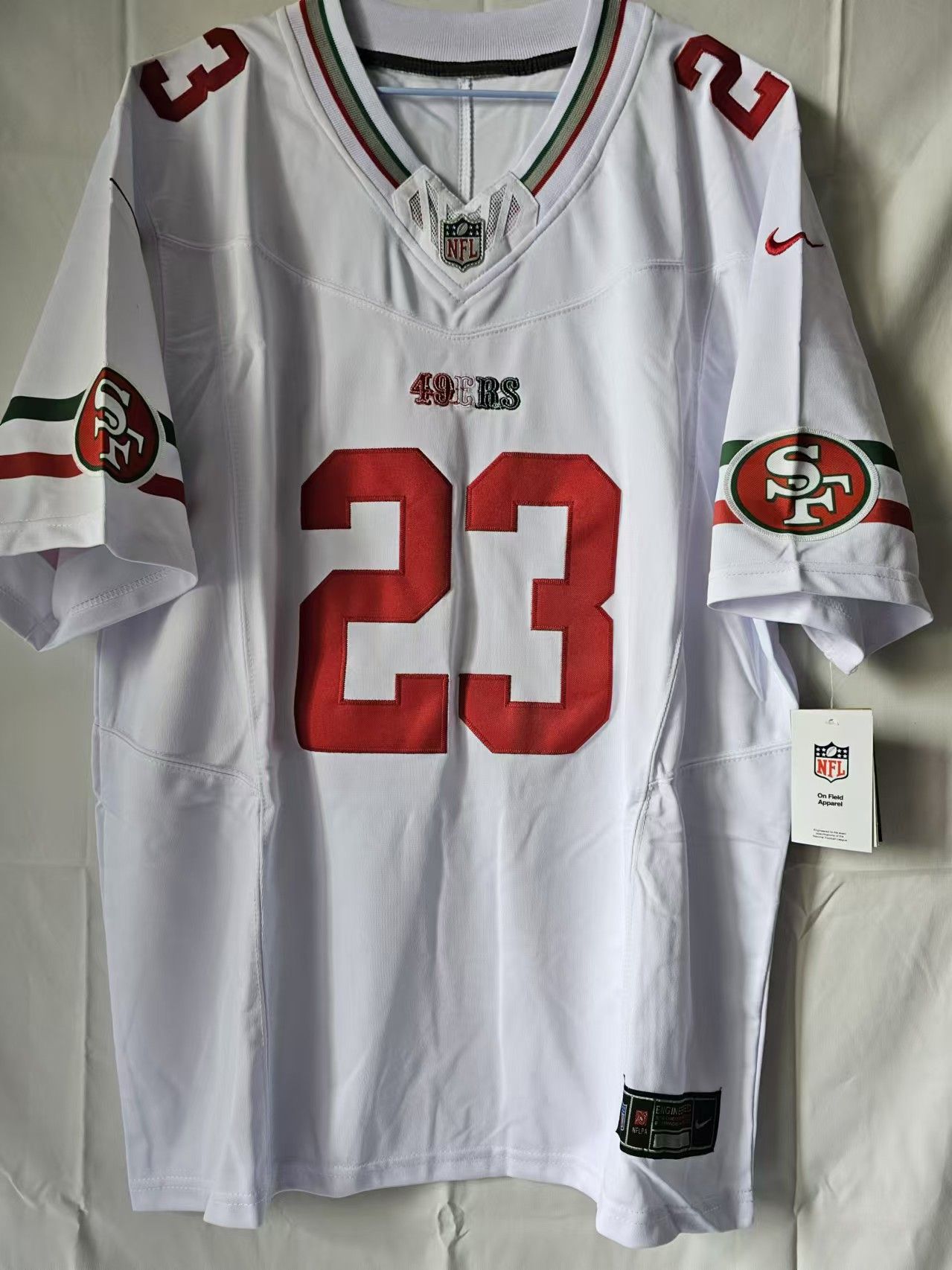 NFL San Francisco 49ers #23 Mccaffrey Jersey XXL Size US XXL / EU 58 / 5 - 1 Thumbnail
