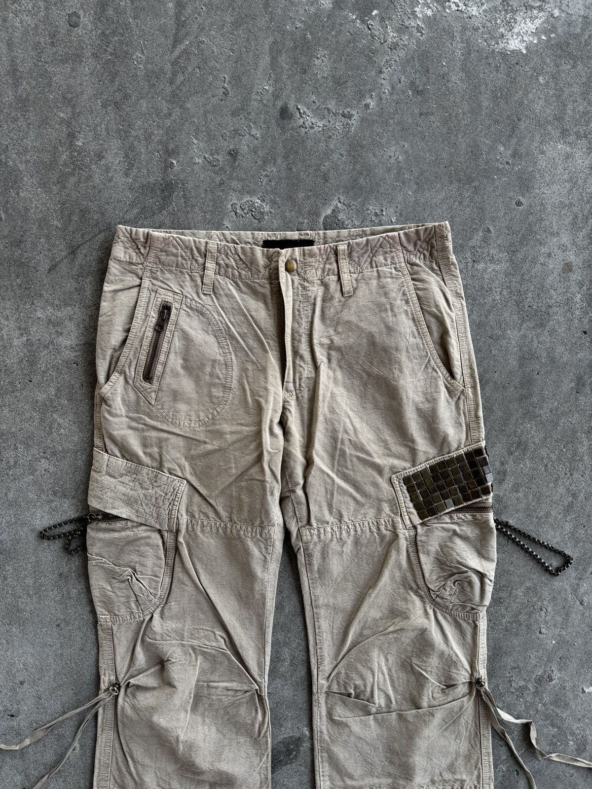 Kiminori Morishita Halb Kiminori Morishita Cargo Flare Canvas Pants Size US 33 - 2 Thumbnail