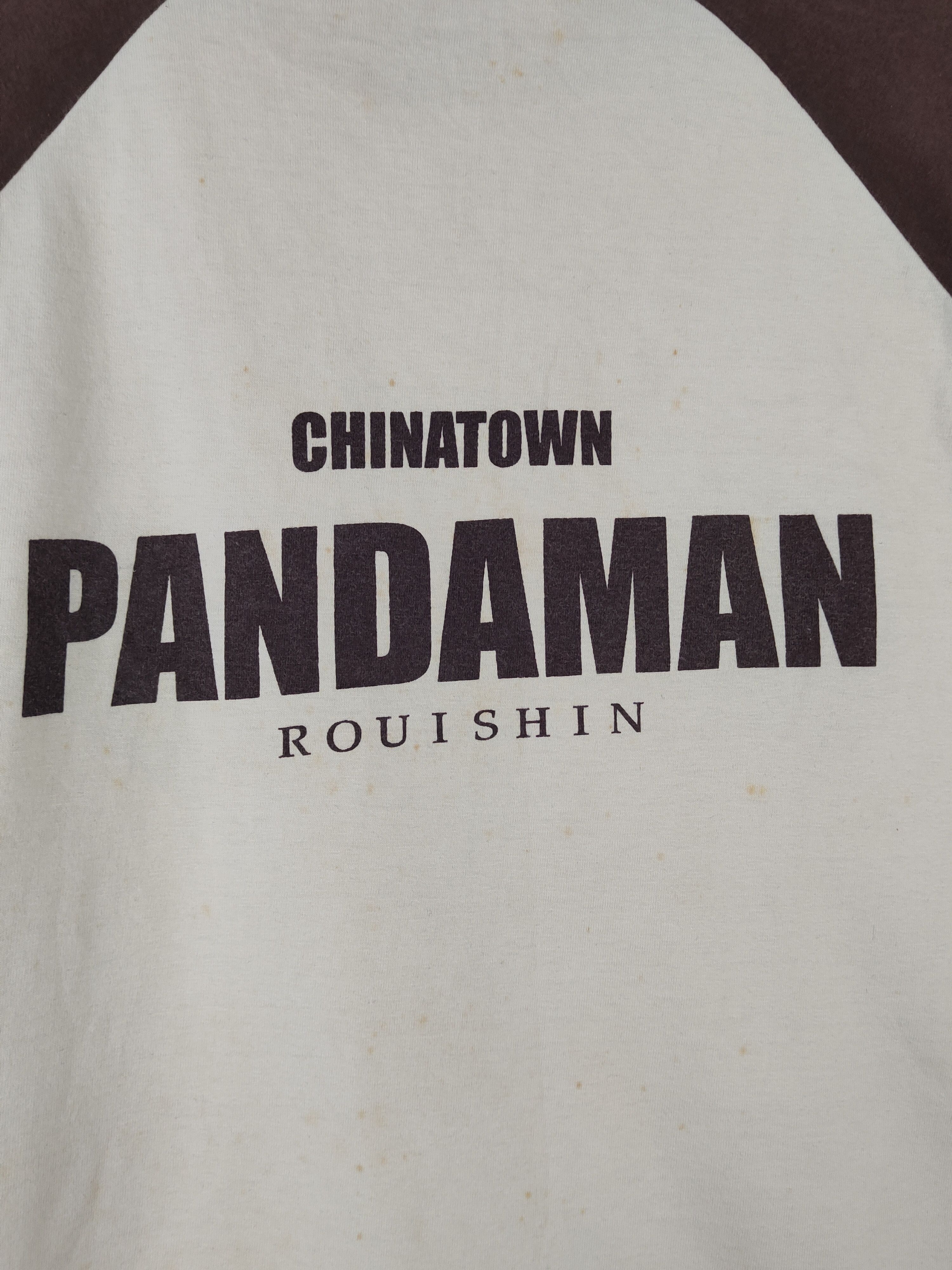 Japanese Brand DL Pandaman White Brown Long Sleeve T-shirts #645 Size US L / EU 52-54 / 3 - 7 Thumbnail