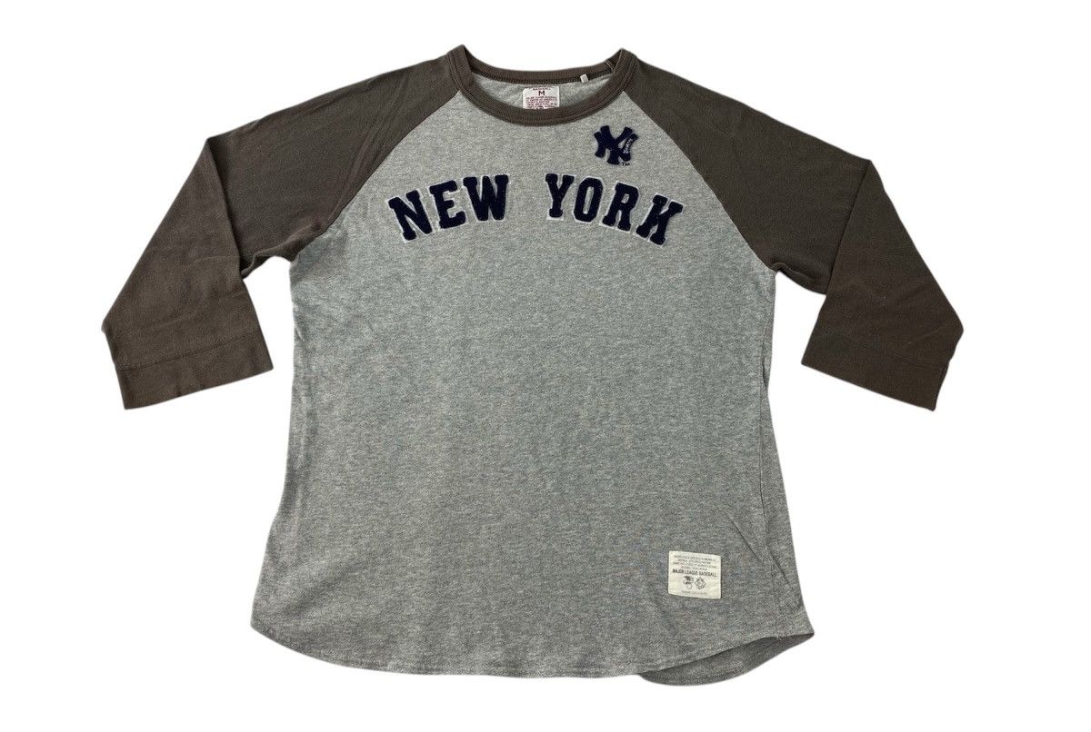 MLB MLB NY New Yankess Raglan 3q Sleeve Big Logo Tee Size US M / EU 48-50 / 2 - 1 Thumbnail