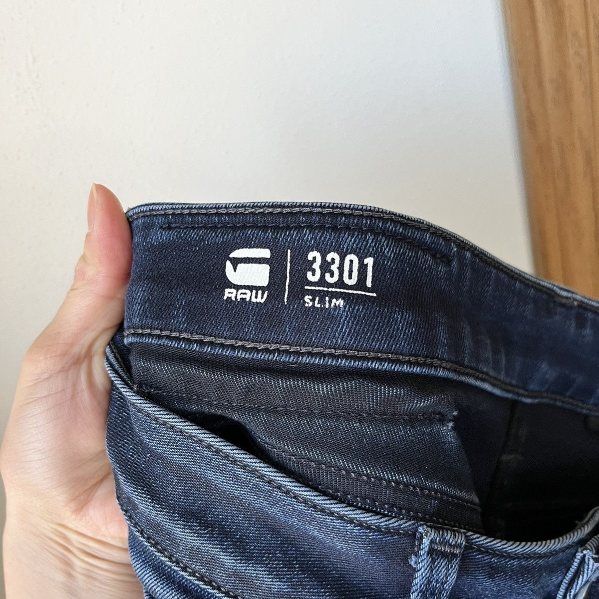 G-Star G Star Raw 3301 Slim Men’s Jeans Deep Blue Size US 29 - 8 Thumbnail