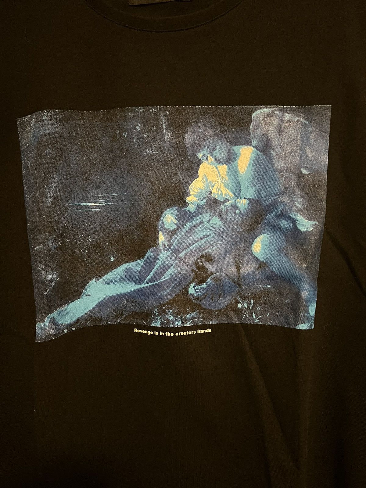 Revenge Revenge “Revenge is in the creators hands” tee blue/black Size US M / EU 48-50 / 2 - 4 Thumbnail