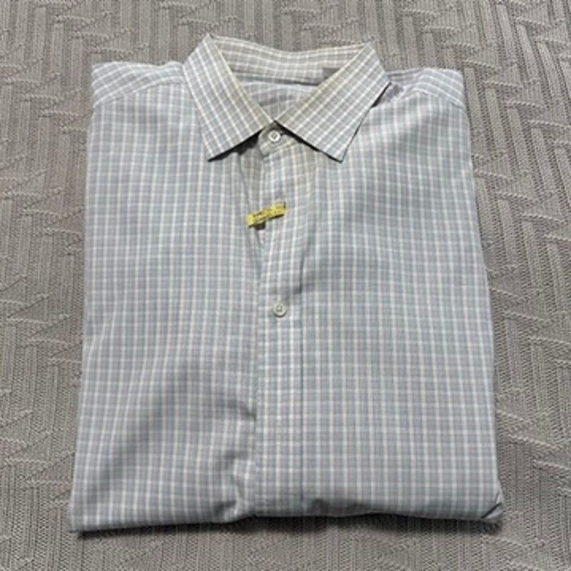 Ascot Chang Ascot Chang blue cream plaid button down size XL Size US XL / EU 56 / 4 - 1 Thumbnail