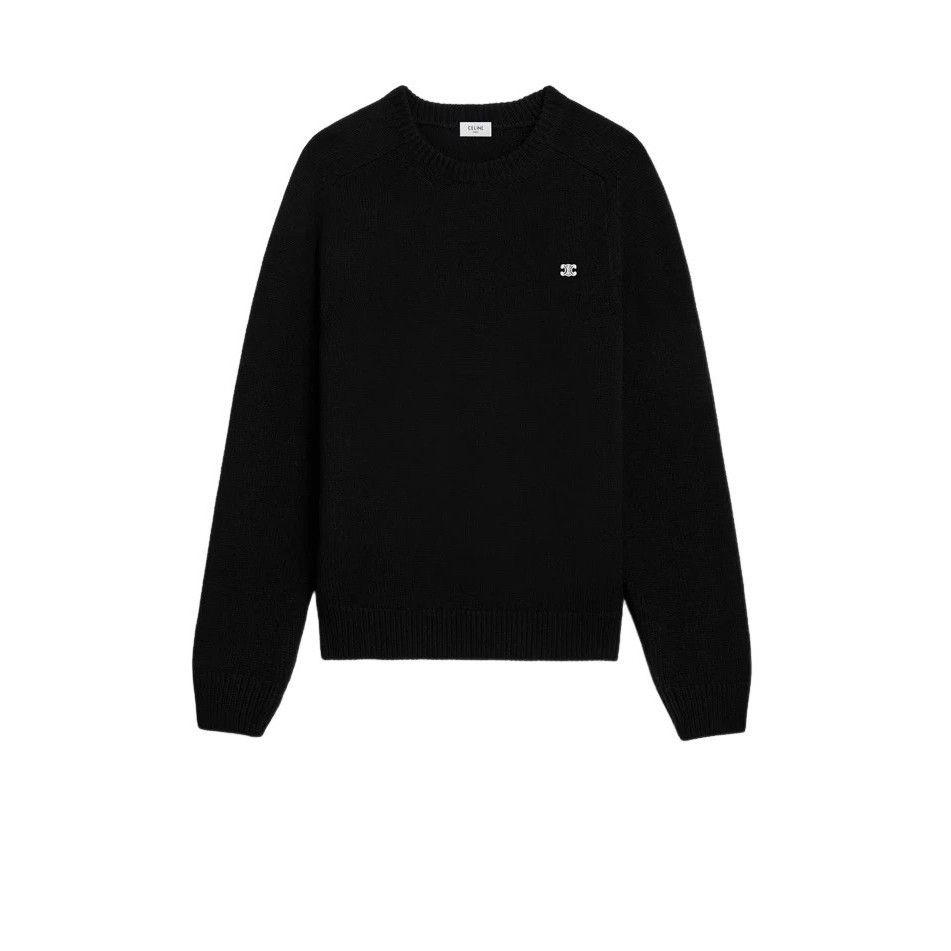 Celine CELINE $1350 Black Wool/Cashmere Sweater New & Authentic (Me Size US S / EU 44-46 / 1 - 1 Thumbnail