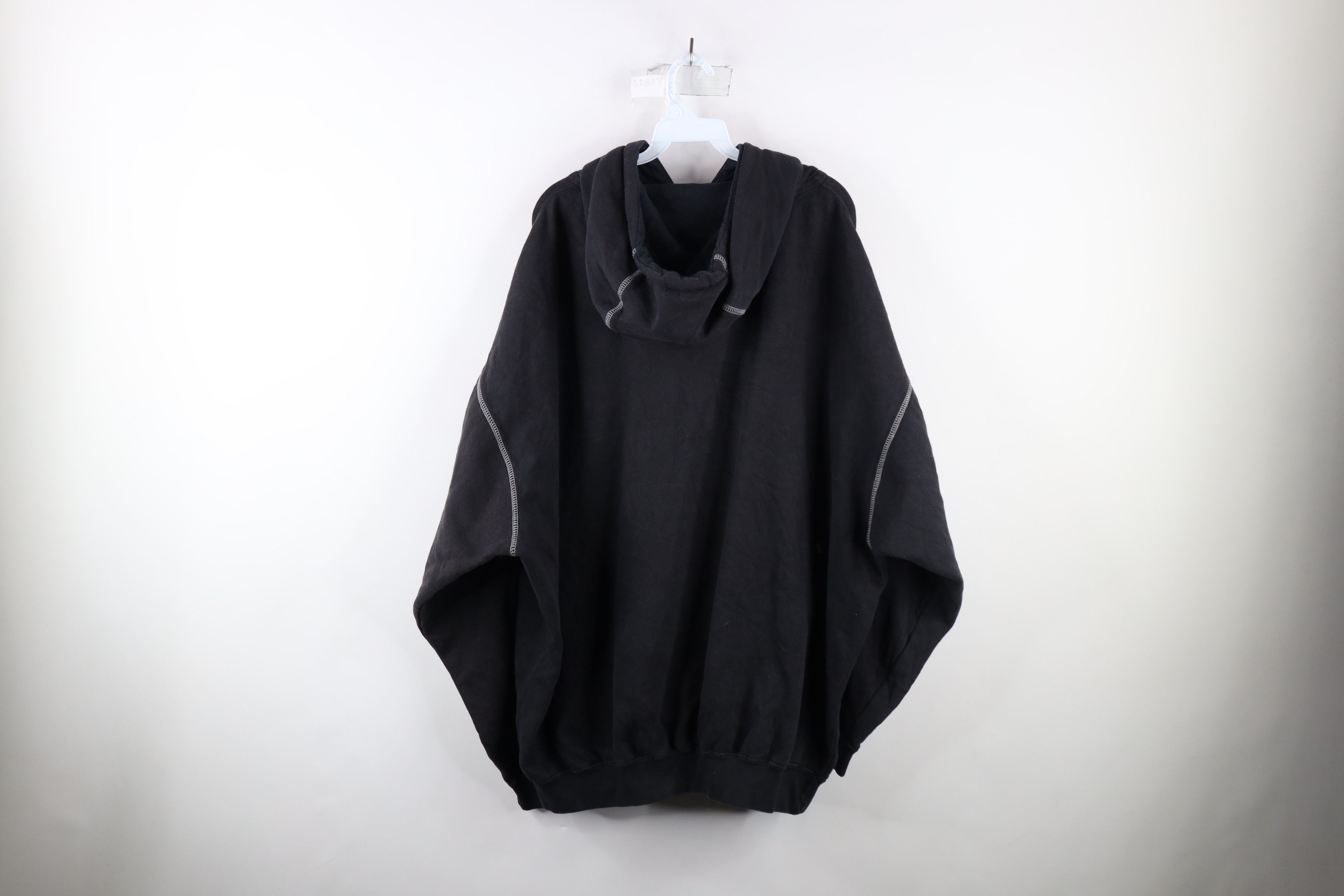 Fubu × Vintage Vintage FUBU Spell Out Baggy Fit Hoodie Sweatshirt Black Size ONE SIZE - 11 Thumbnail