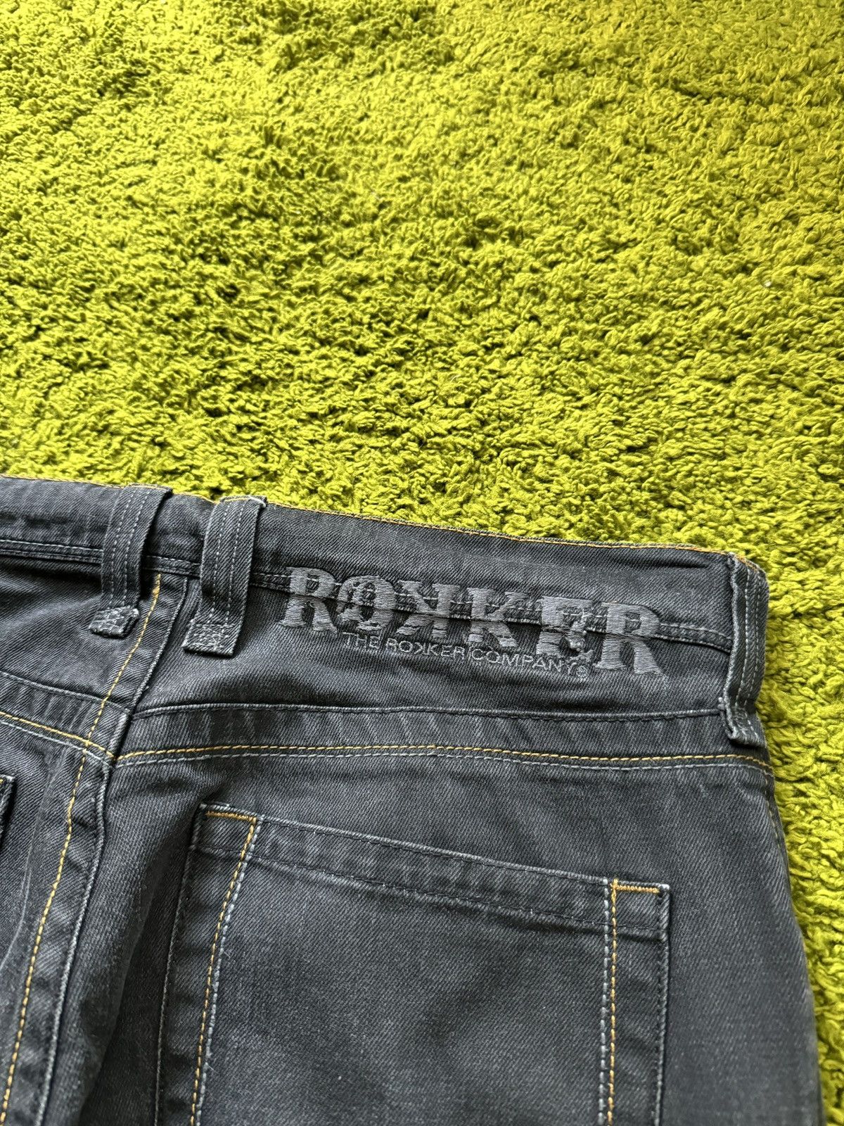 Designer × THE ROKKER COMPANY × Vintage Rokker company biker denim pants jeans Size US 34 / EU 50 - 6 Thumbnail