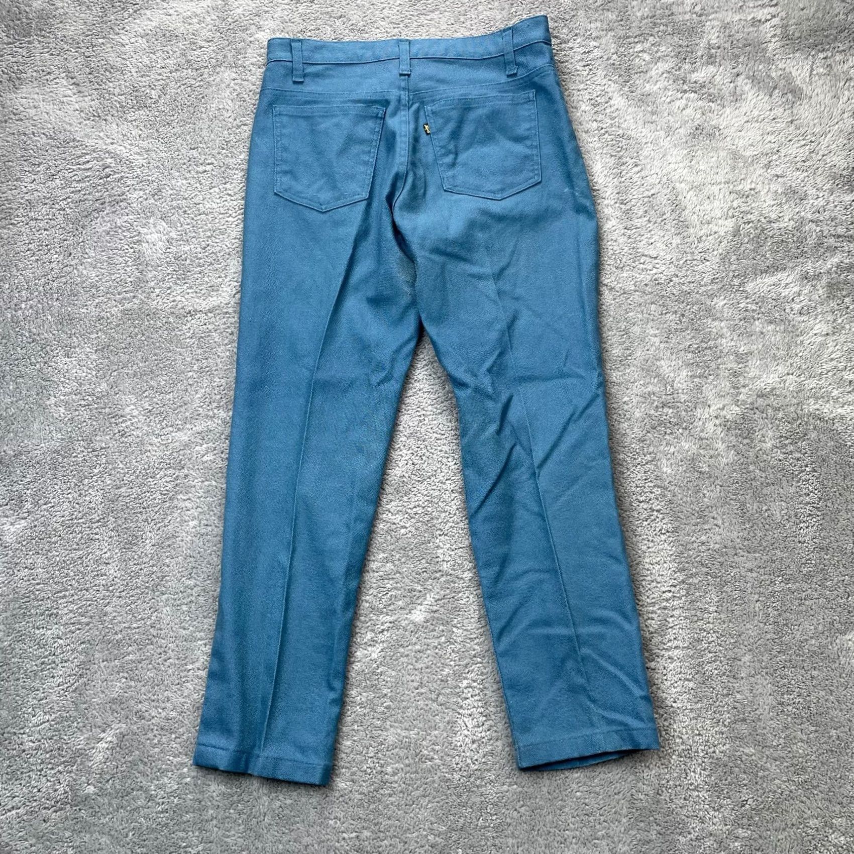 Levi's VINTAGE Levi's Jeans Mens 31x32 Blue StaPrest Denim 5 Pocket Straight Leg USA 90s Retro Regular Mens Size US 31 - 7 Thumbnail