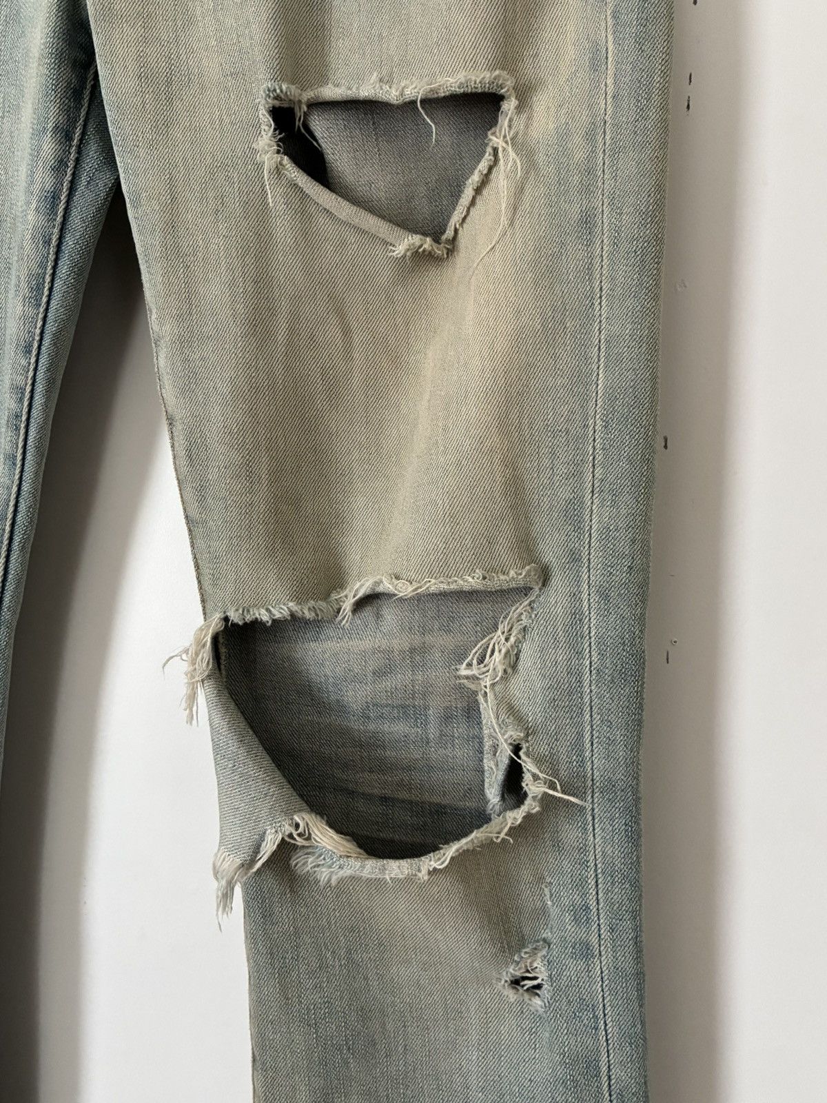 Saint Laurent Paris Saint Laurent Paris 2018 D02 Crash Denim Size US 31 - 3 Thumbnail