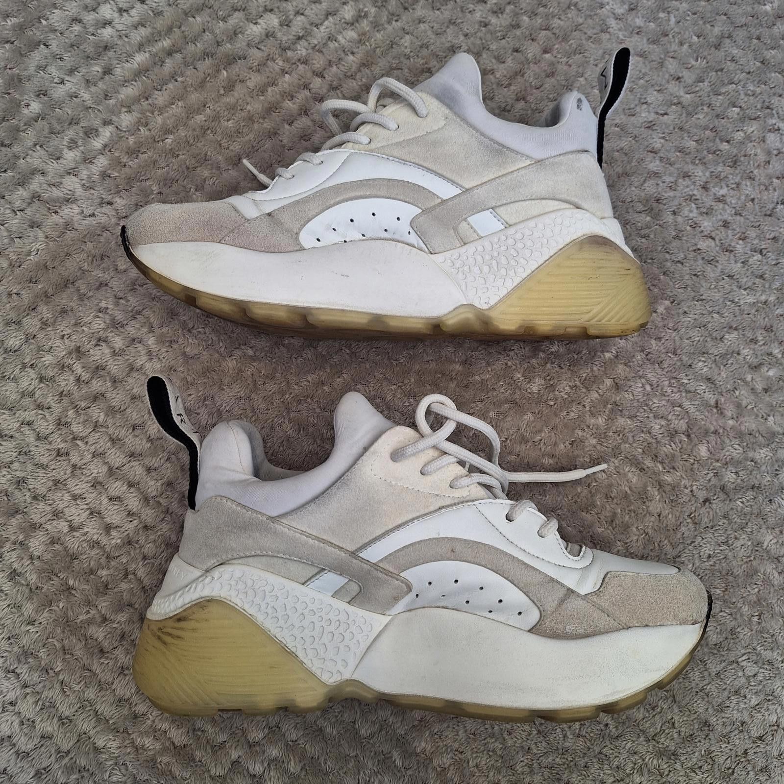 Stella McCartney STELLA McCARTNEY Eclypse Leather Sneakers white women us 35 Size US 6 / IT 36 - 5 Thumbnail
