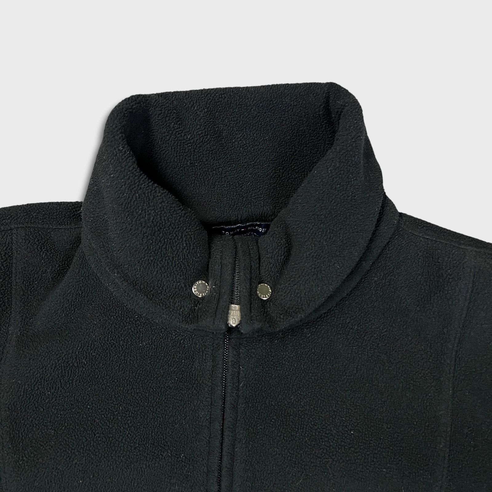 Tommy Hilfiger × Vintage Vintage Tommy Hilfiger Fleece Flag Pullover Zip Y2K Jacket Size US L / EU 52-54 / 3 - 2 Thumbnail