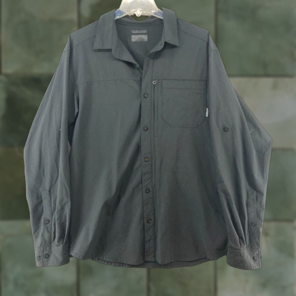 Vintage Columbia Mens Shirt L Black OmniWick Button Up Outdoor Fishing Outdoor Size US L / EU 52-54 / 3 - 1 Thumbnail