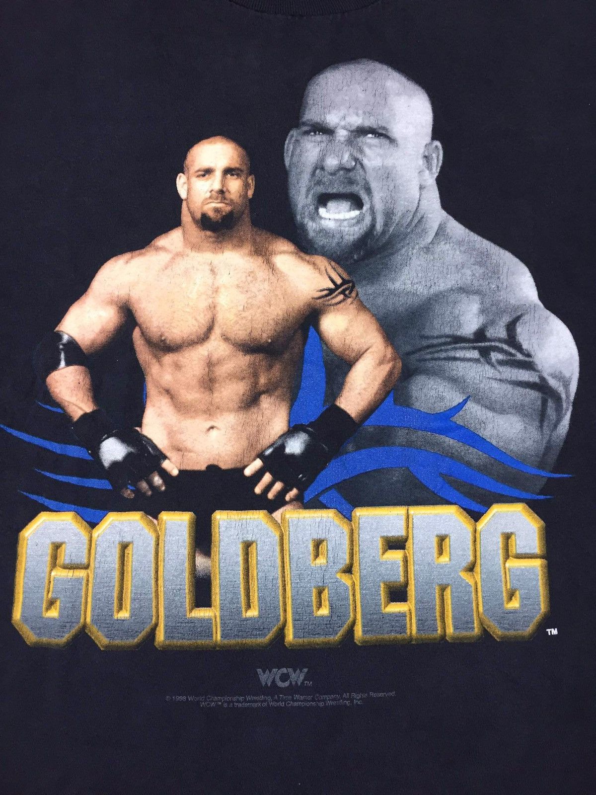 Vintage Vintage 1998 Goldberg World Championship Wrestling T-Shirt Size US XL / EU 56 / 4 - 2 Thumbnail