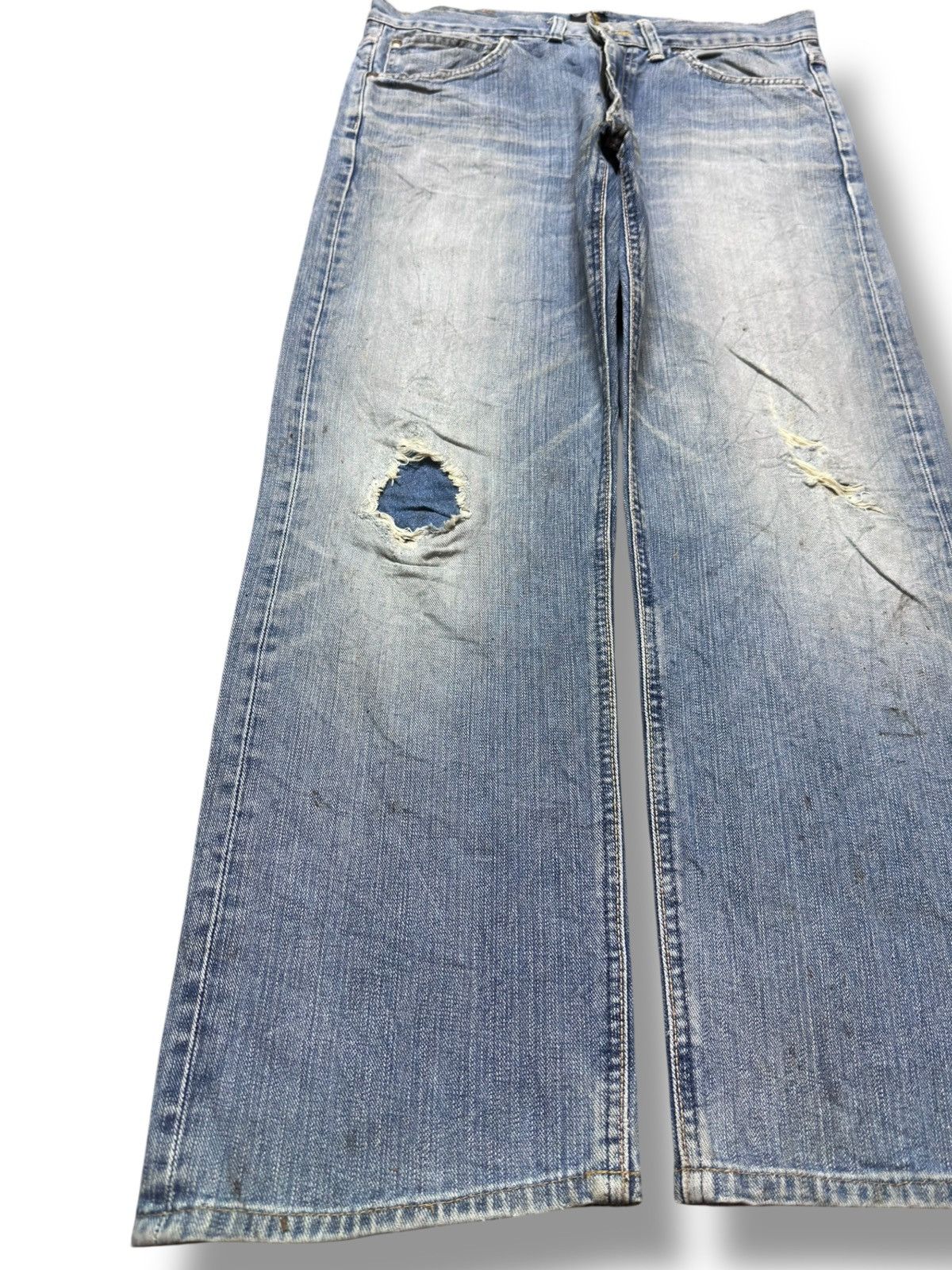 Lee Vintage Lee Union Made Faded Patches Denim Size US 32 / EU 48 - 3 Thumbnail