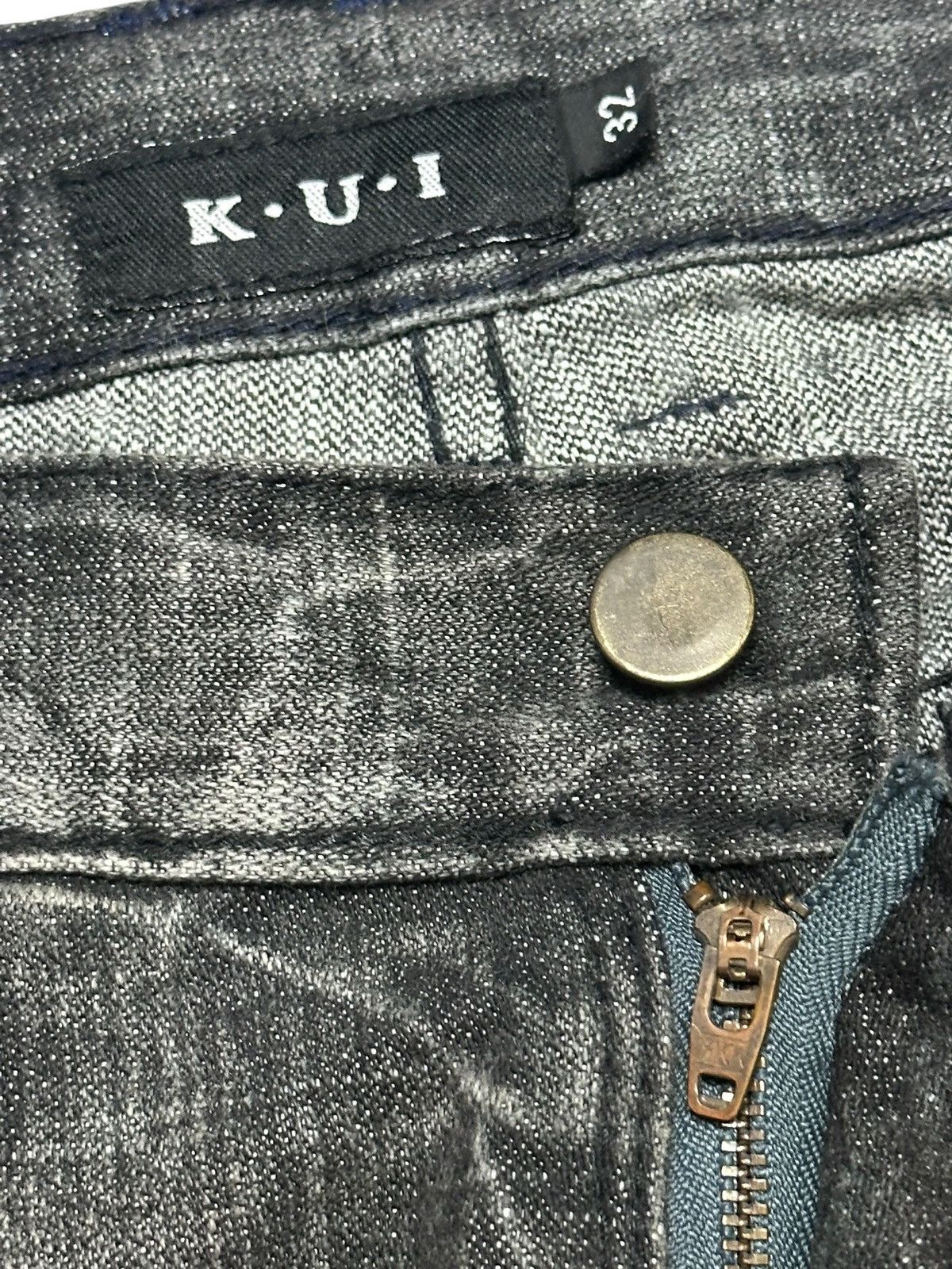 Vintage K.U.I. Cargo Jeans | Rare Japanese Streetwear | Flared Faded Size US 34 / EU 50 - 10 Thumbnail