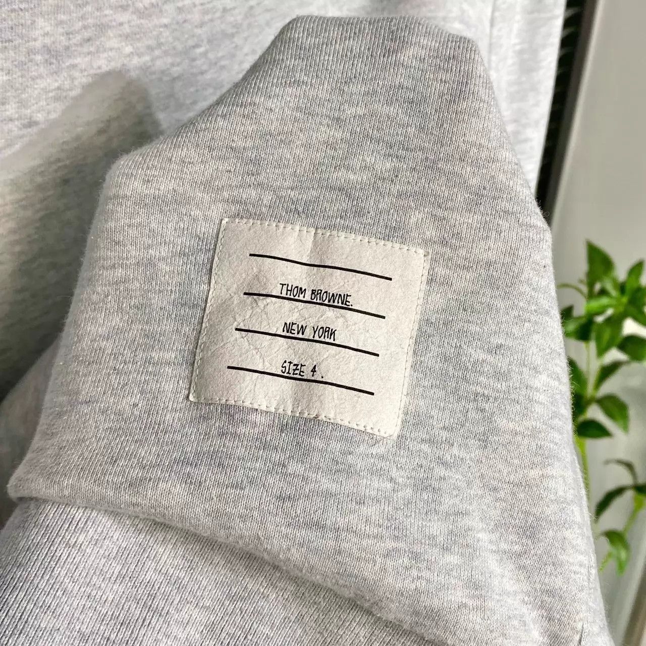 Thom Browne THOM BROWNE Gray Knit Logo Crewneck Sweatshirt 4 Size US XL / EU 56 / 4 - 5 Thumbnail